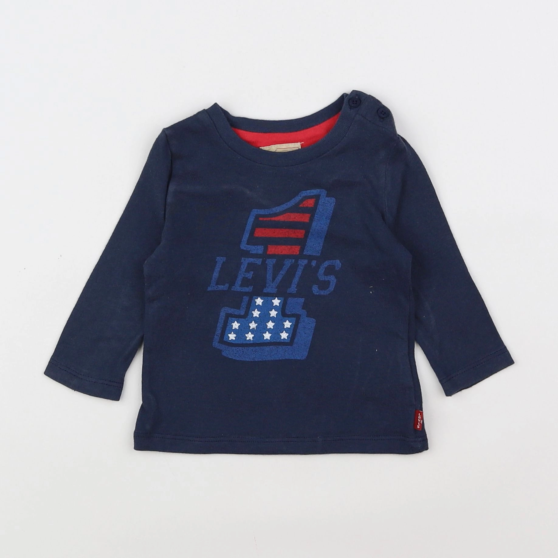 Levi's - tee-shirt bleu - 6 mois