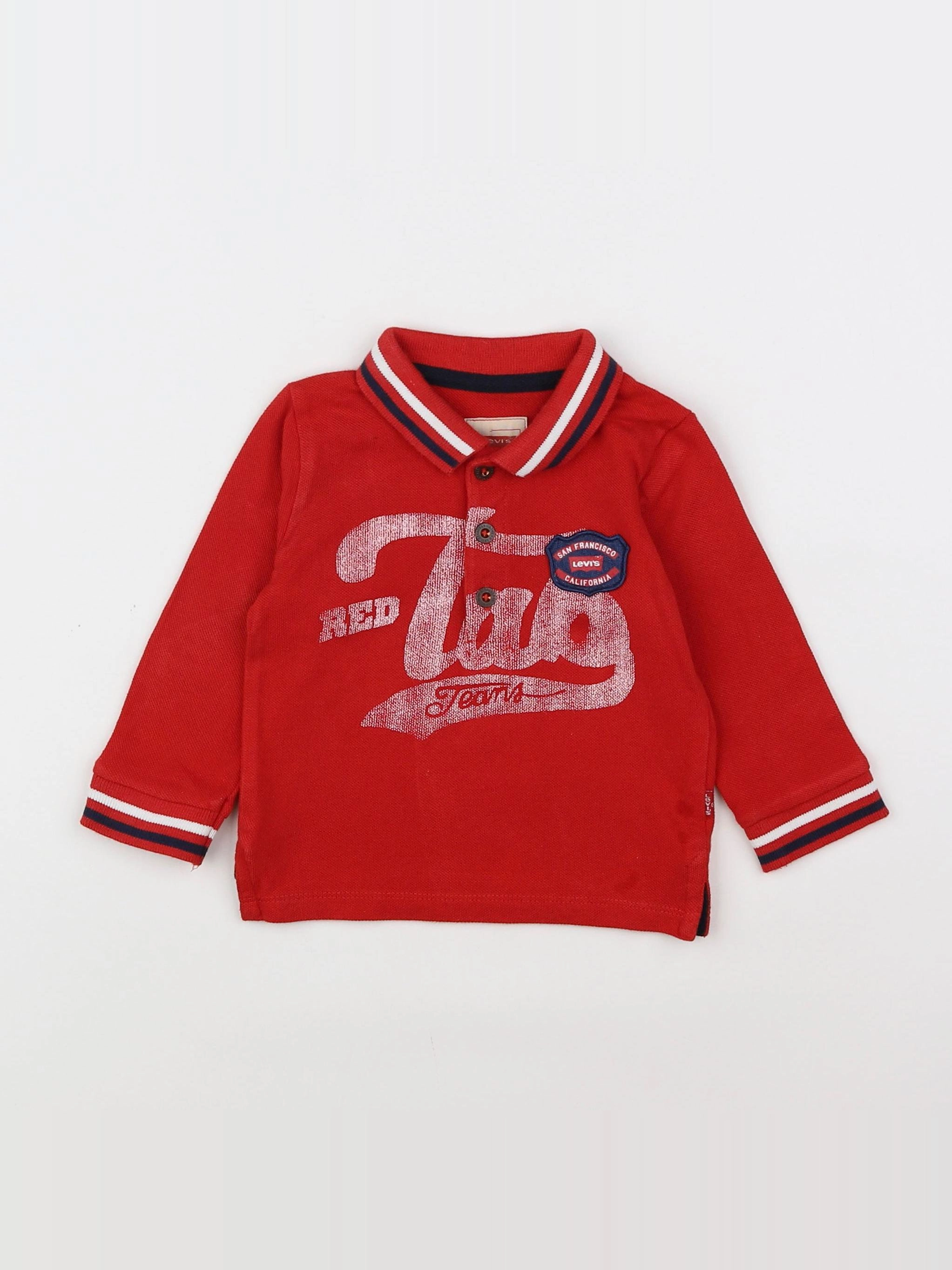 Levi's - polo rouge - 6 mois