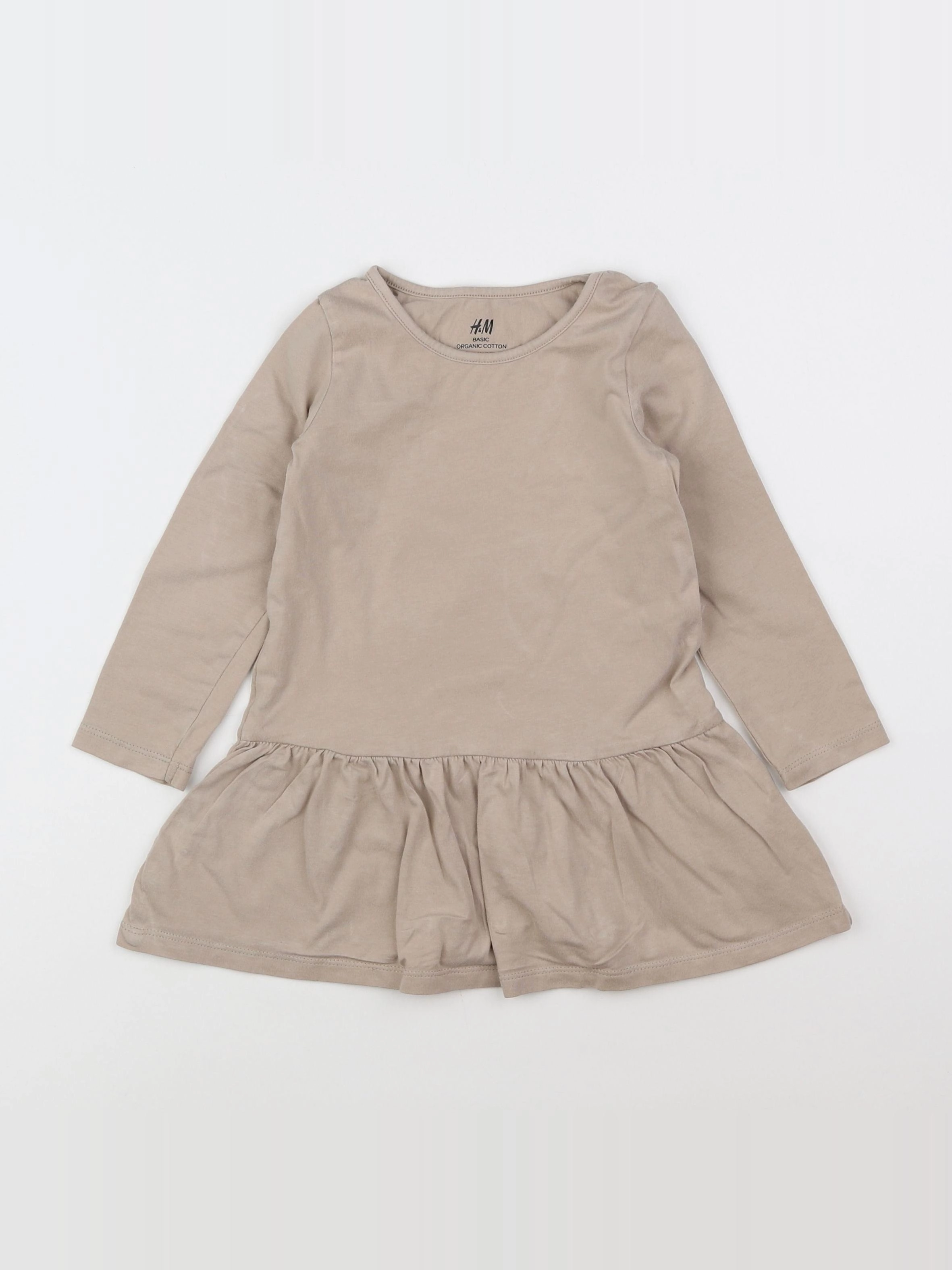 H&M - robe beige - 18 mois à 2 ans