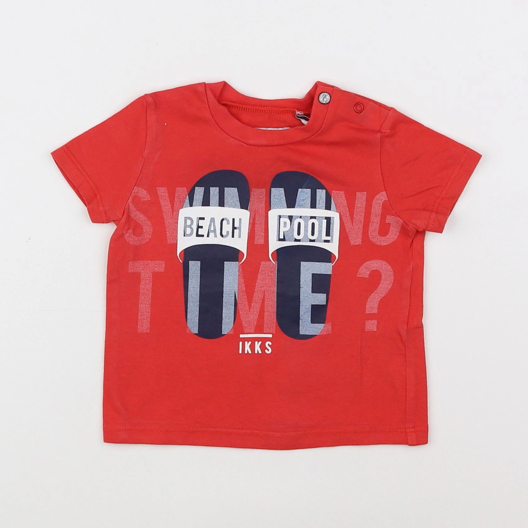 IKKS - tee-shirt rouge - 6 mois