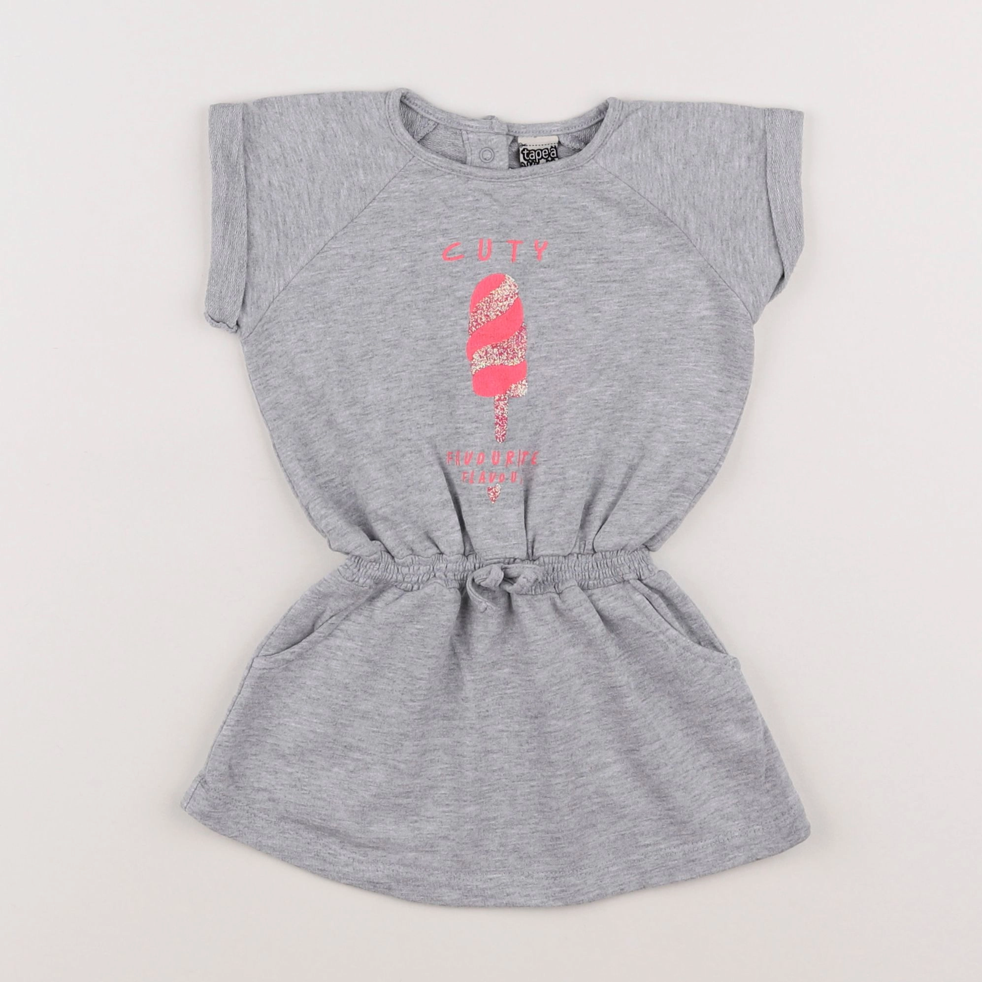 Tape à l'oeil - robe gris - 12 mois