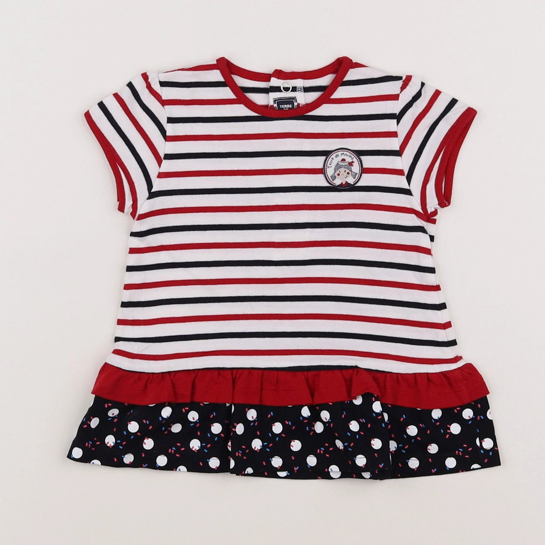 Terre de marins - tee-shirt blanc - 12 mois
