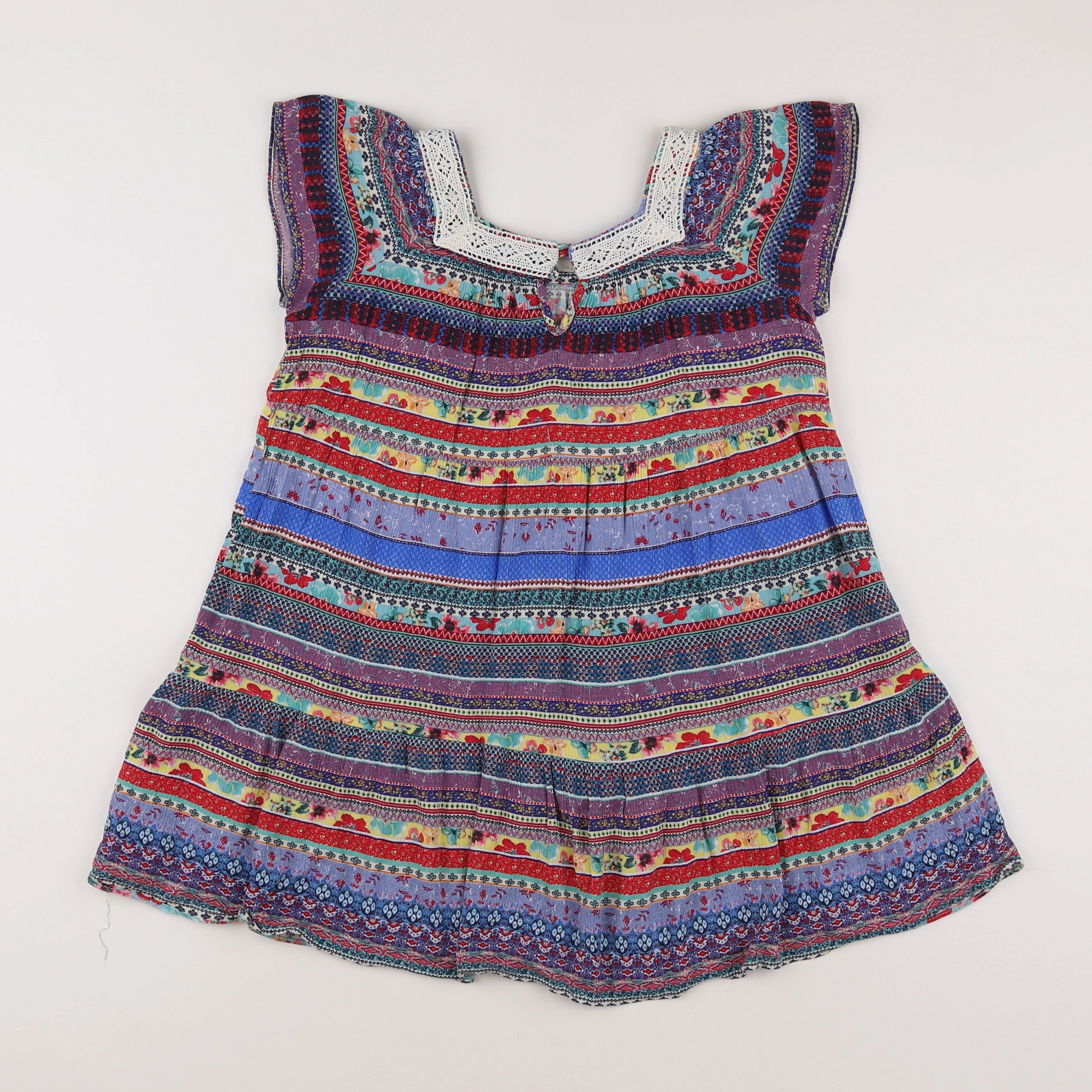 Zara - blouse multicolore - 7 ans