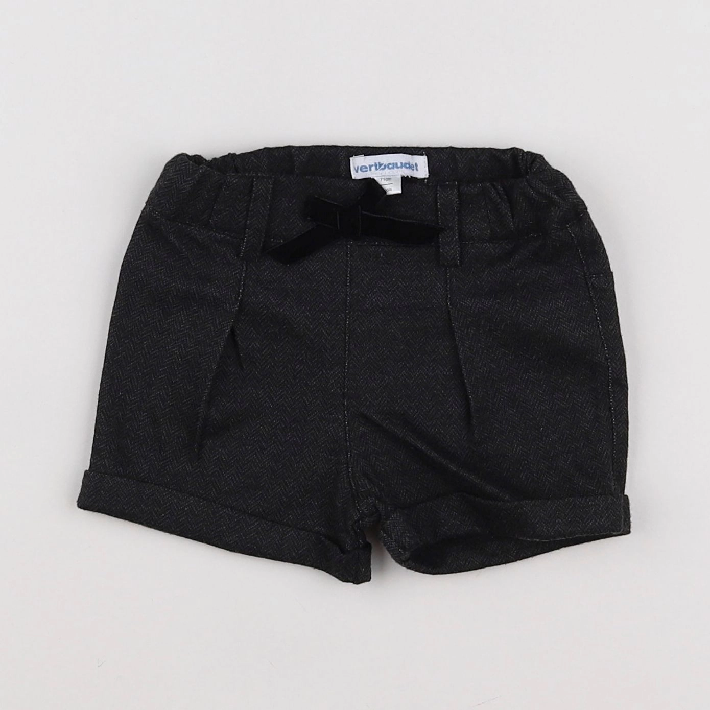 Vertbaudet - short gris - 9 mois