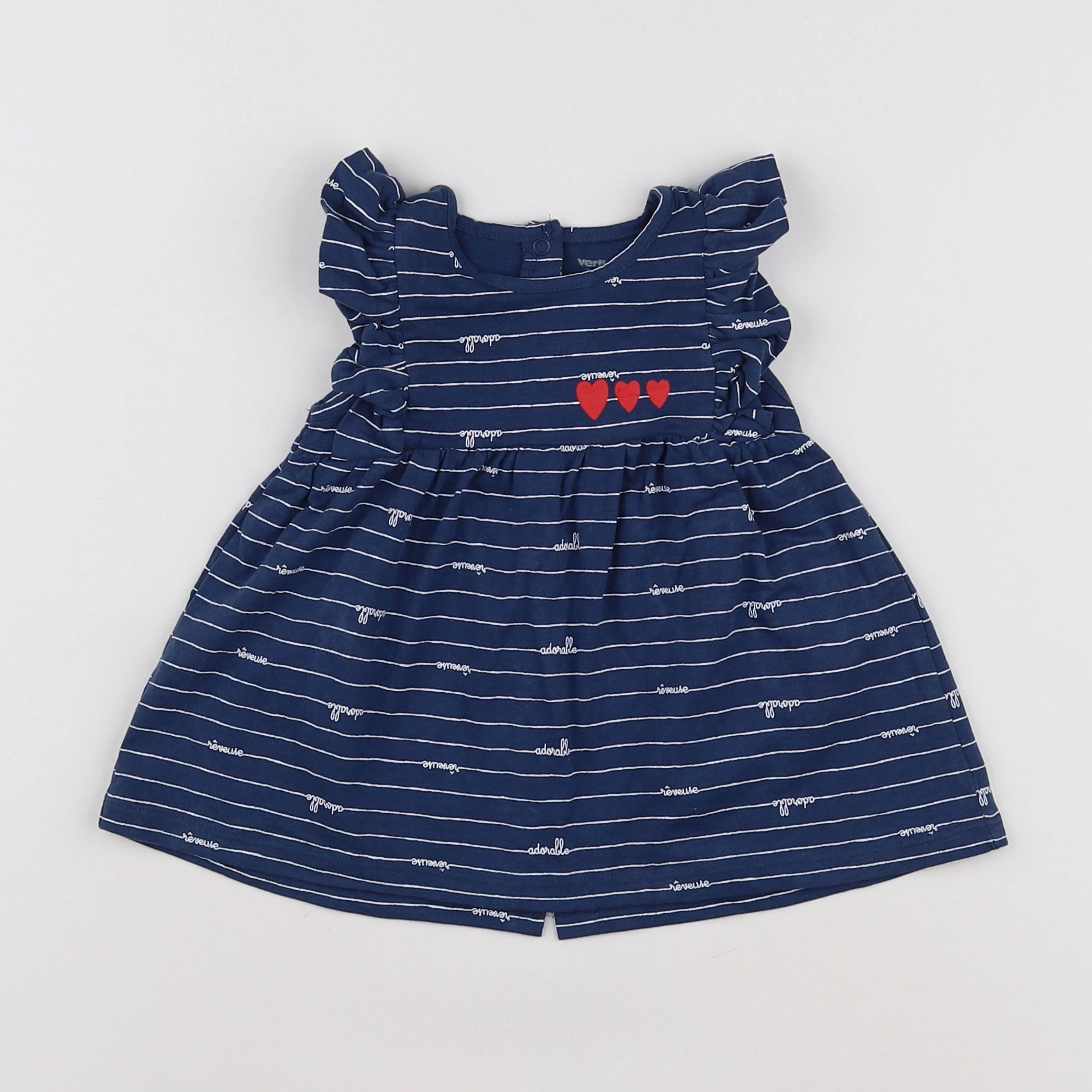 Vertbaudet - robe bleu - 3 mois