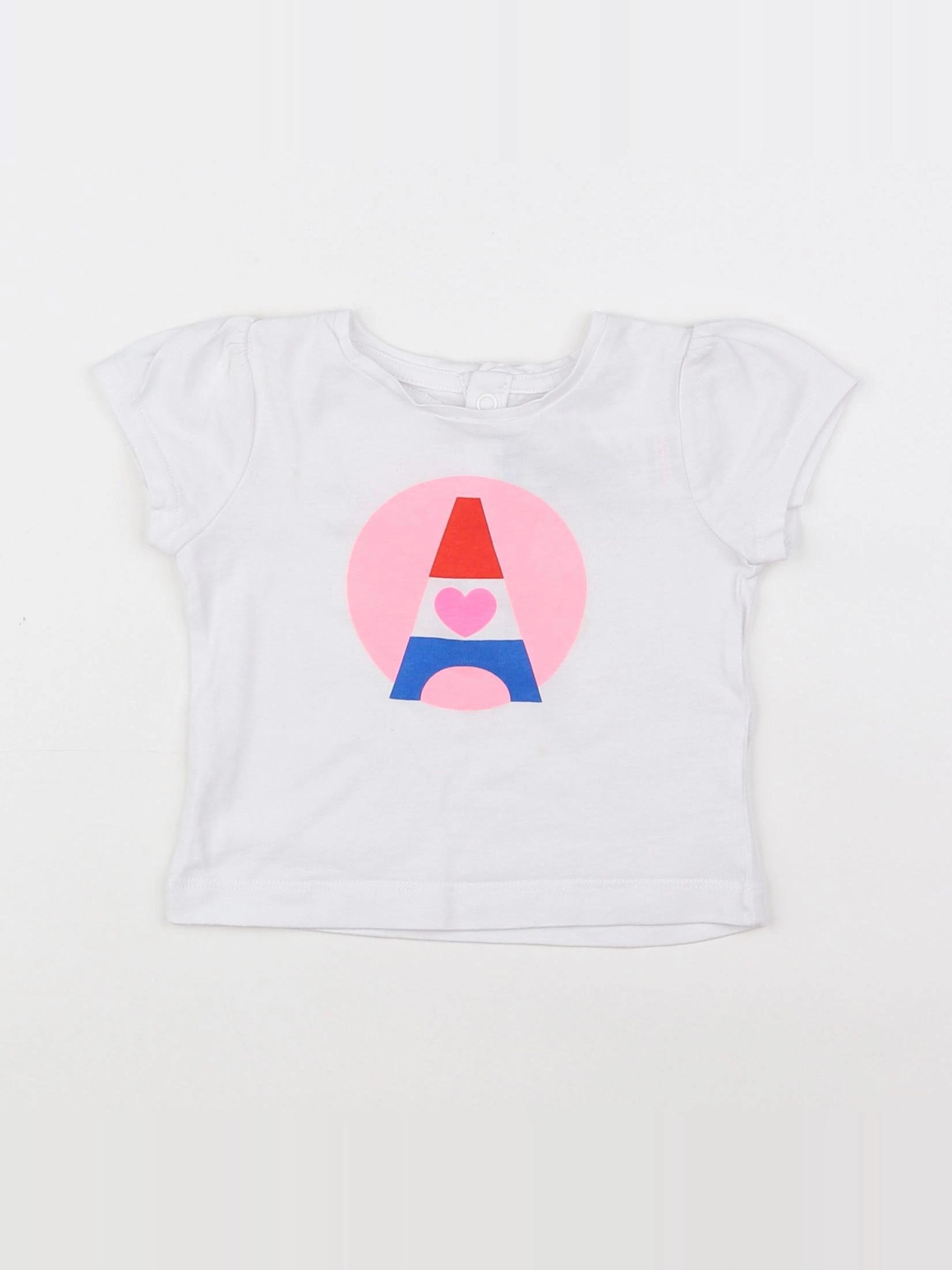 Jacadi - tee-shirt blanc - 6 mois