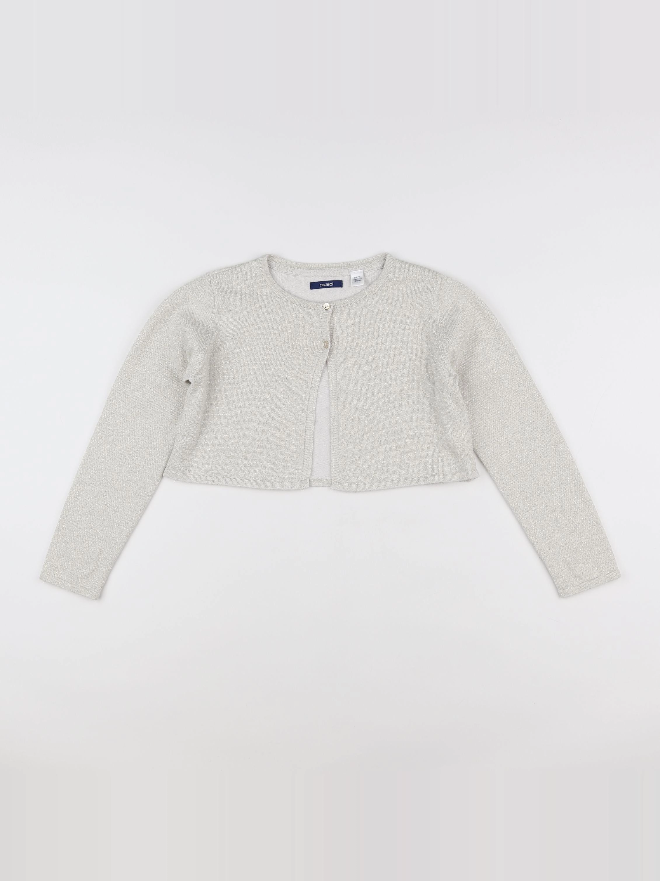 Okaidi - gilet beige - 8 ans
