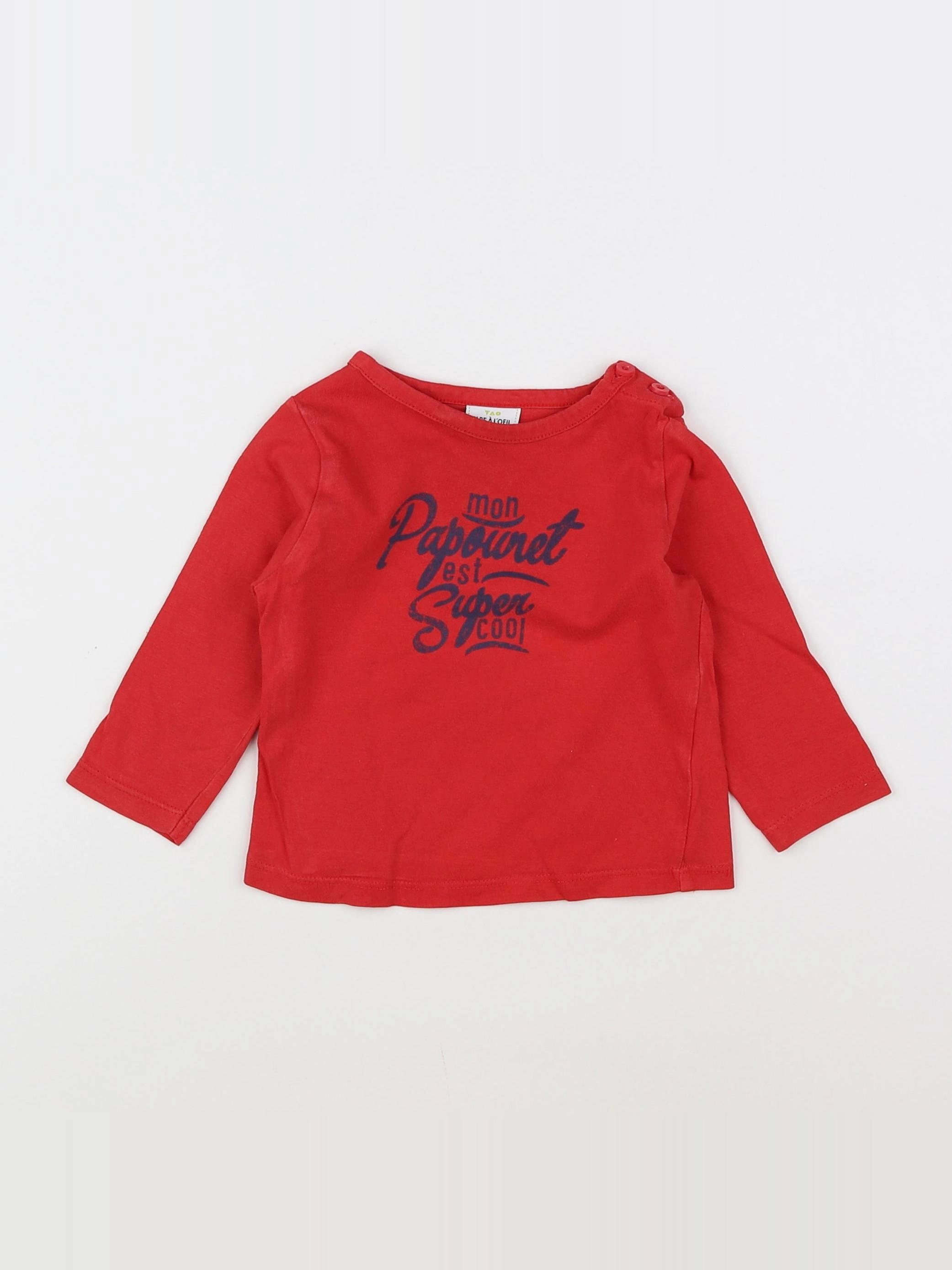 Tape à l'oeil - tee-shirt rouge - 9 mois