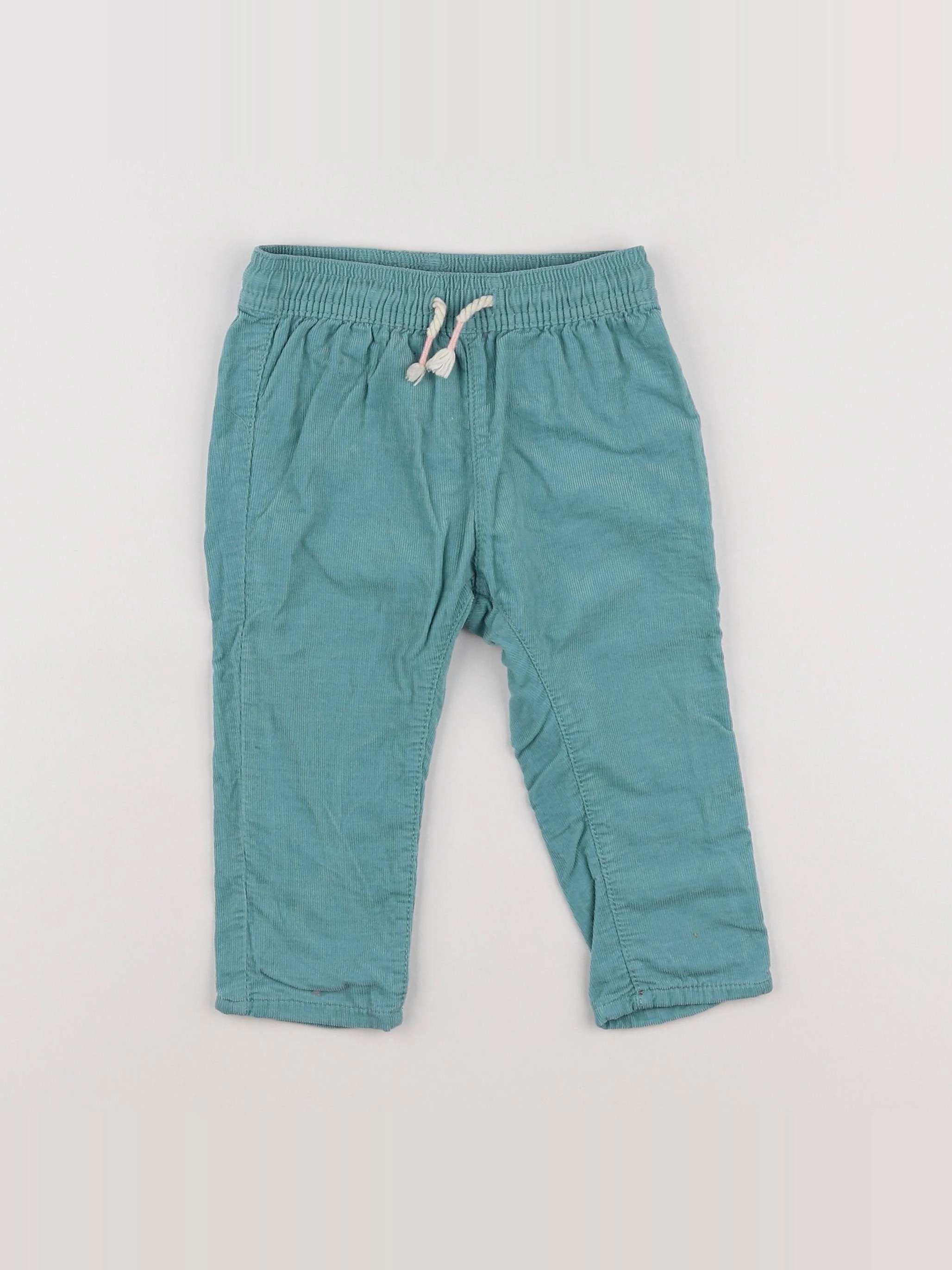 H&M - pantalon bleu - 6/9 mois