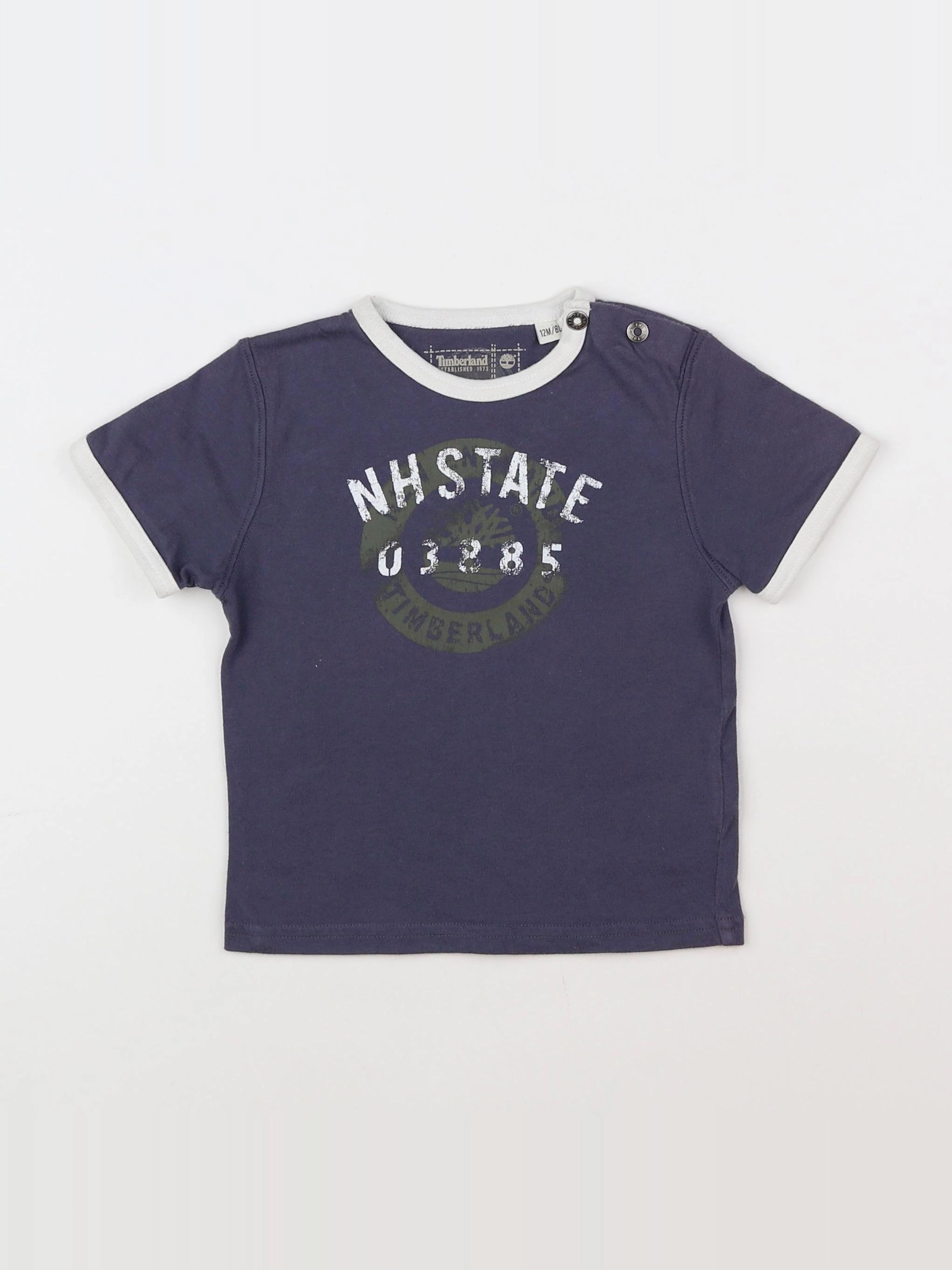 Timberland - tee-shirt bleu, gris - 12 mois