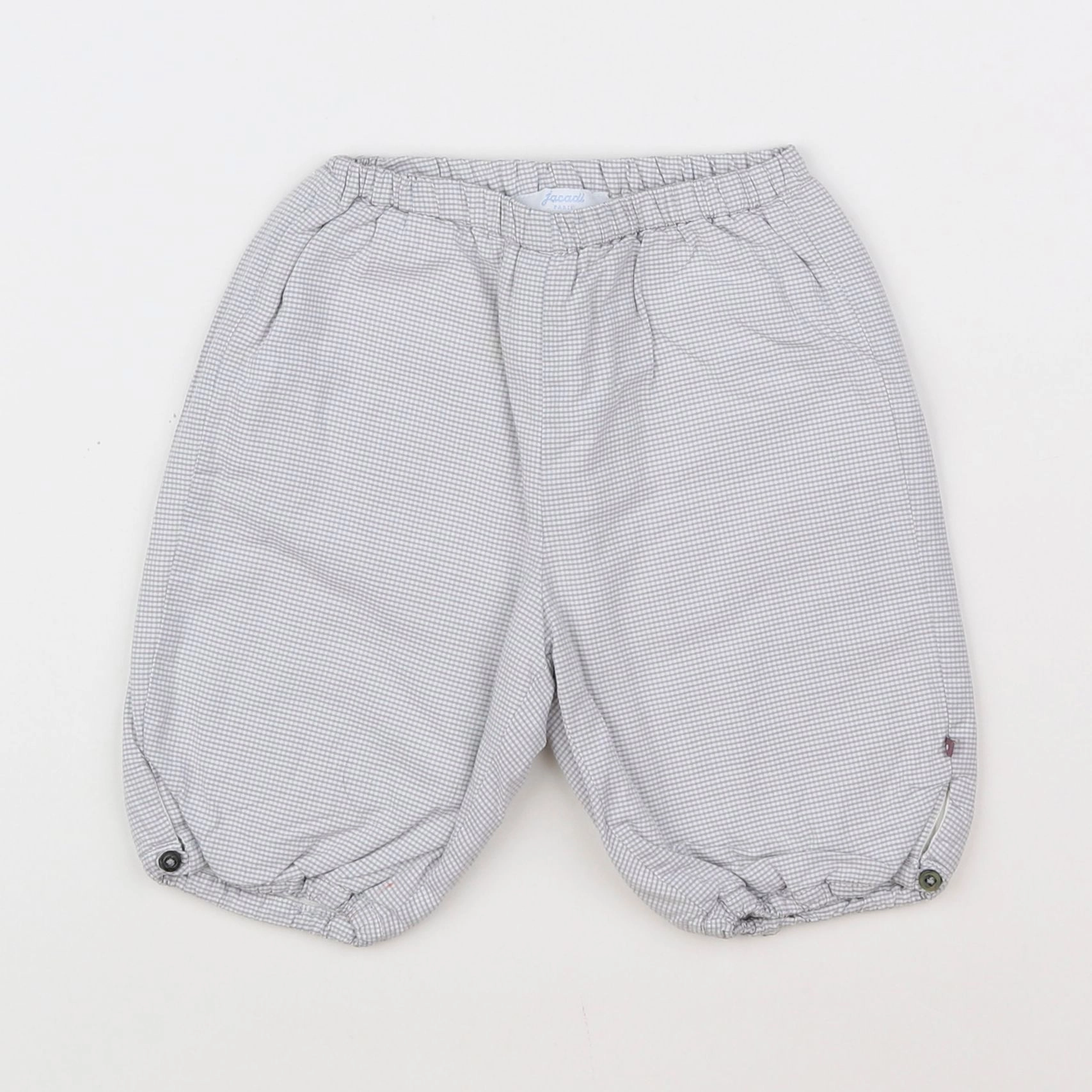 Jacadi - pantalon blanc, gris - 6 mois