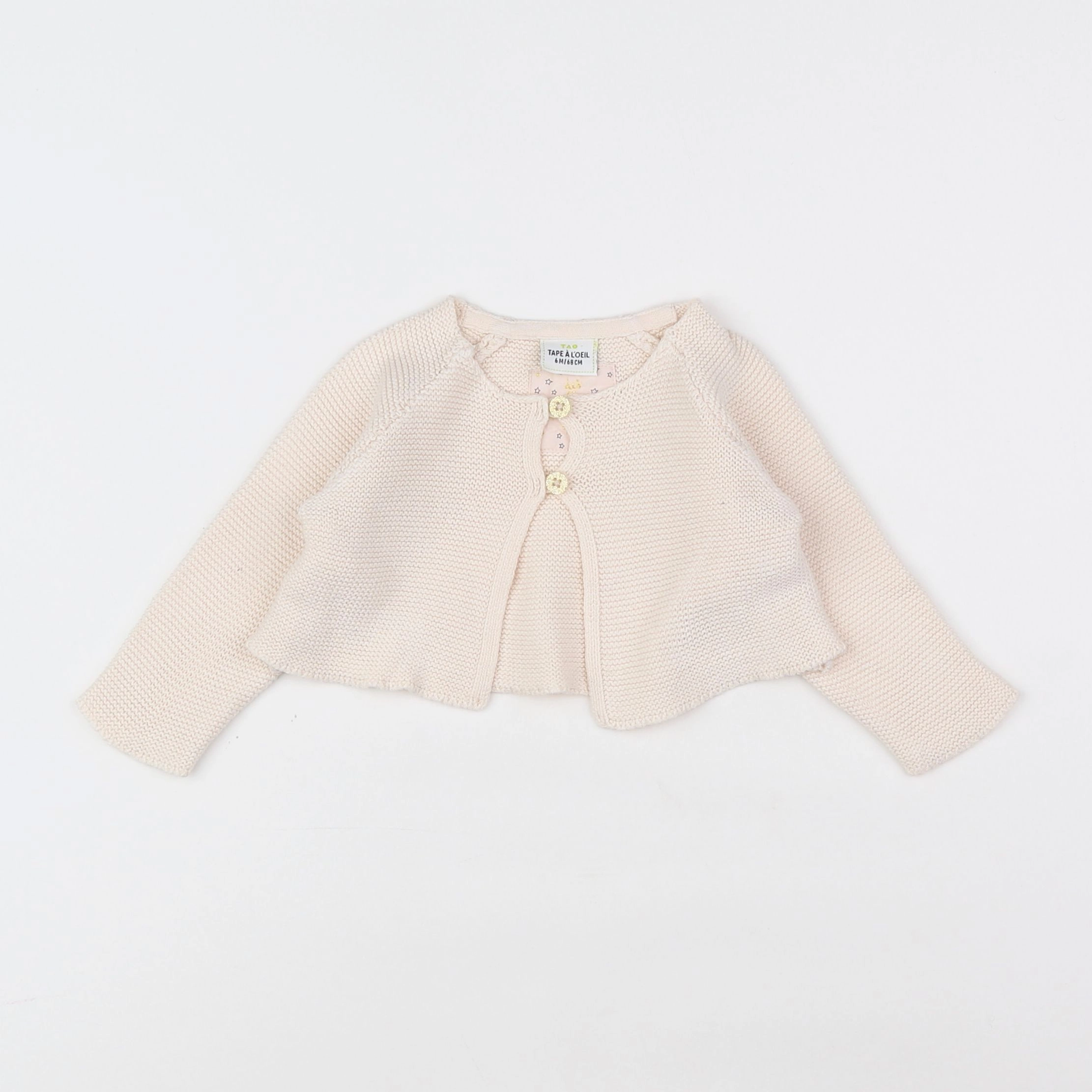 Tape à l'oeil - gilet rose - 6 mois