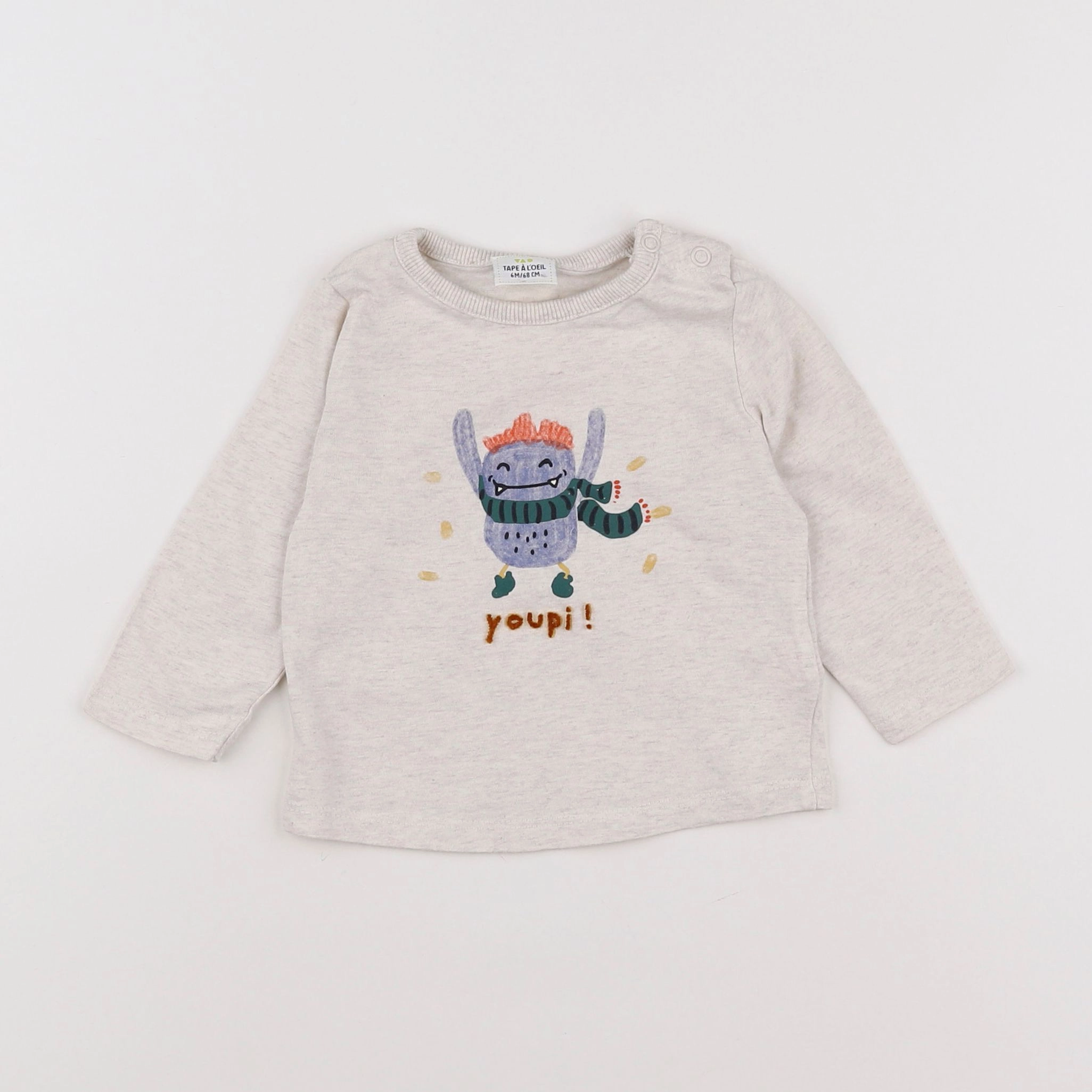 Tape à l'oeil - tee-shirt beige - 6 mois