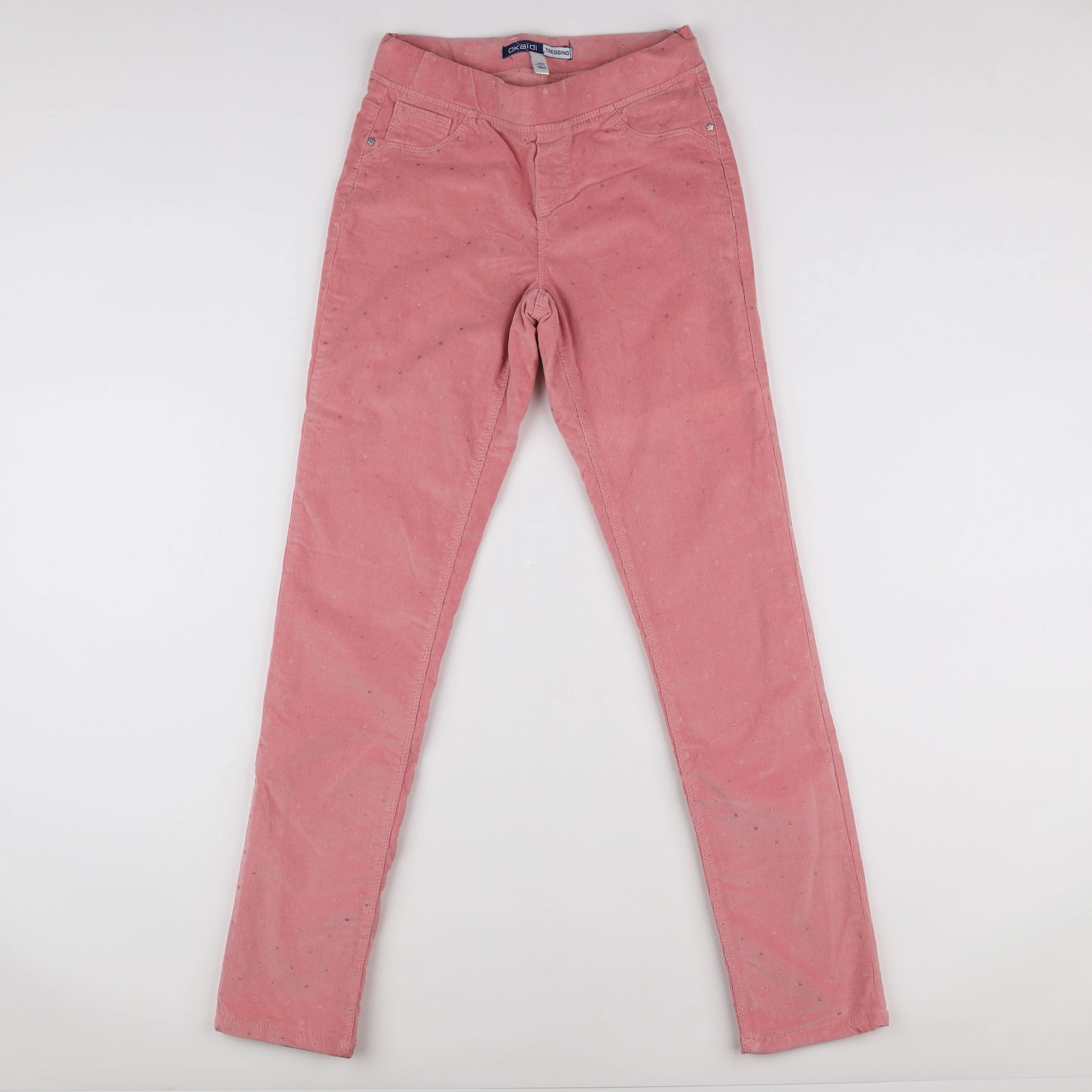 Okaidi - pantalon doublé rose, or - 14 ans