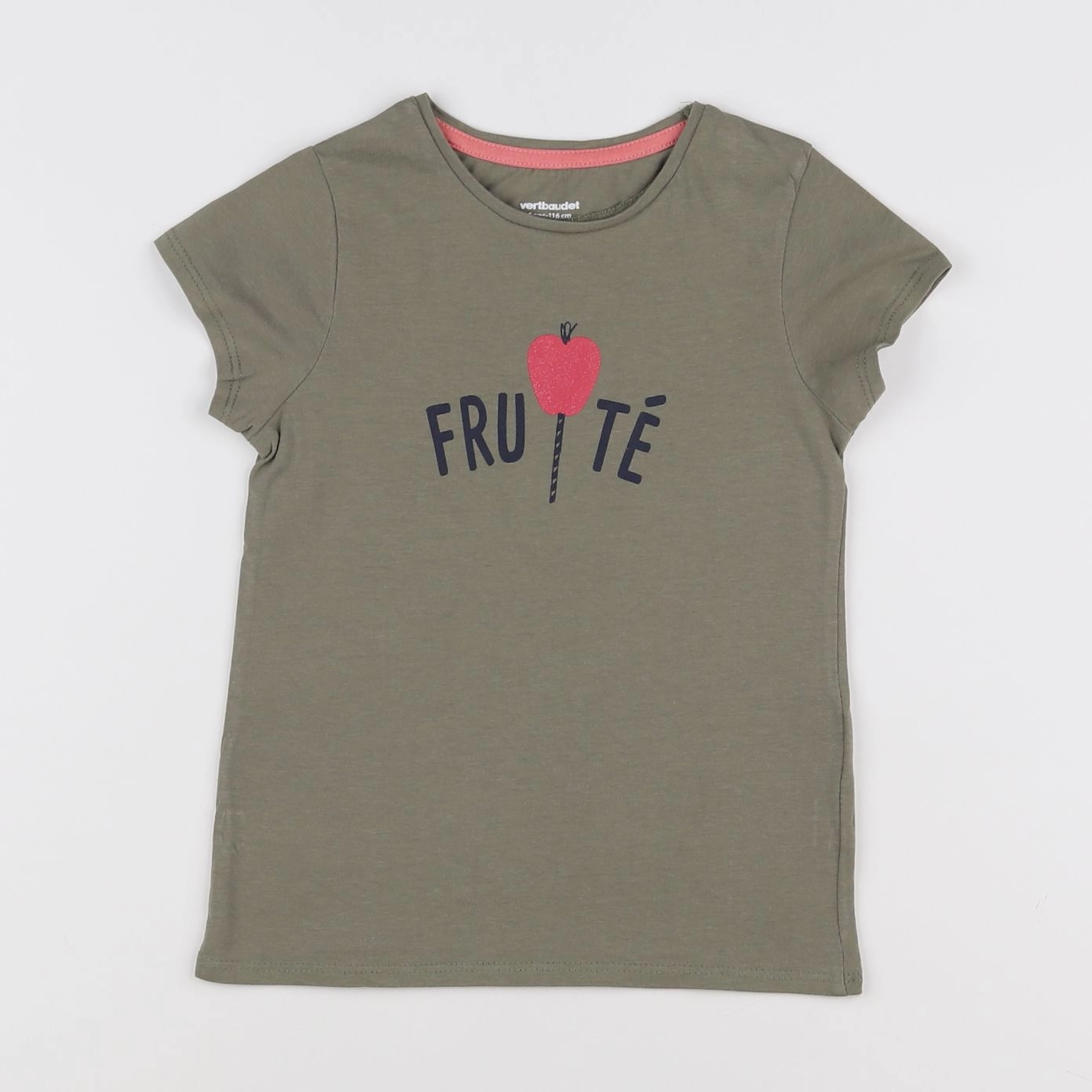 Vertbaudet - tee-shirt vert - 6 ans