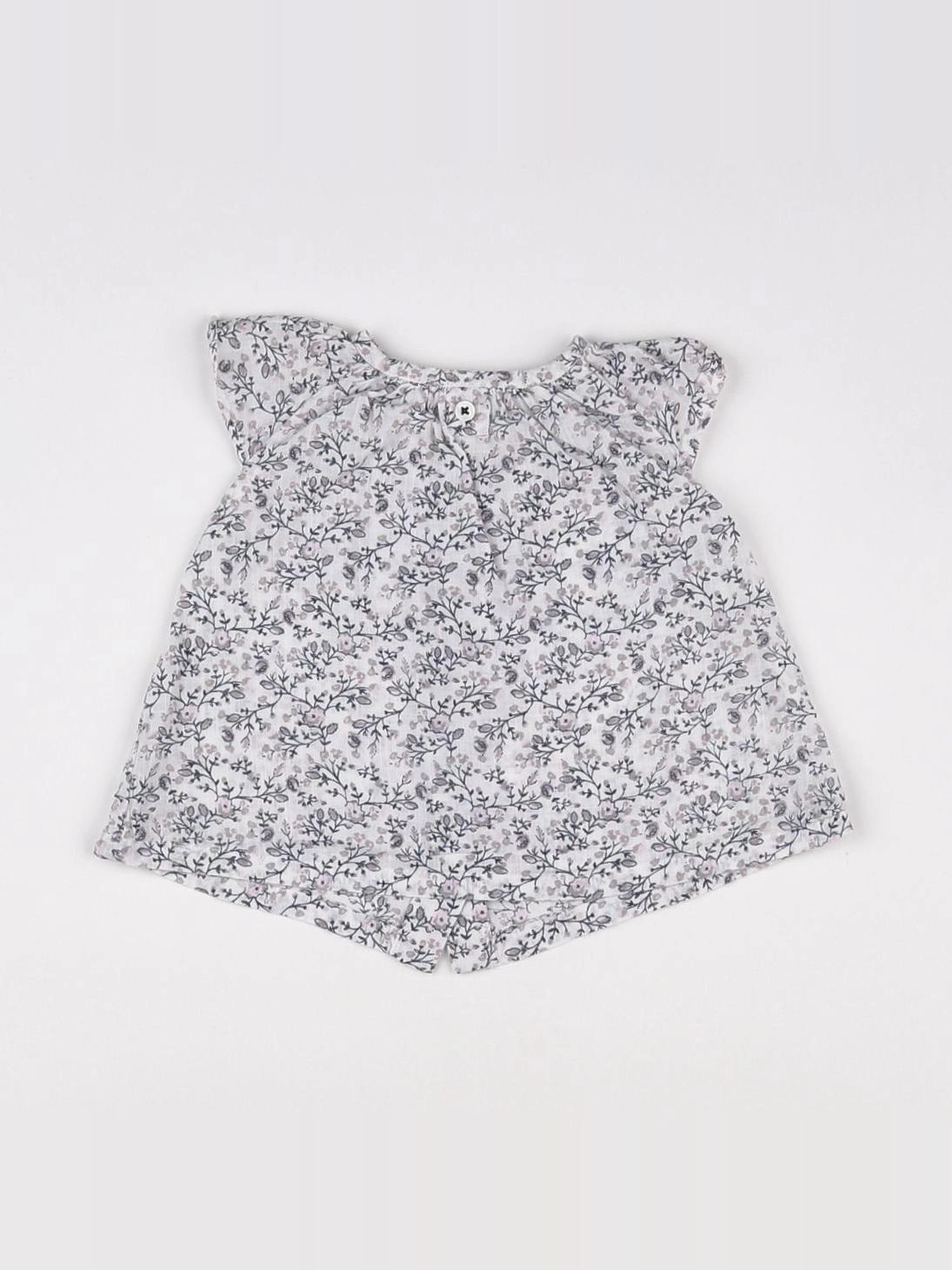 Boutchou - blouse blanc - 3 mois