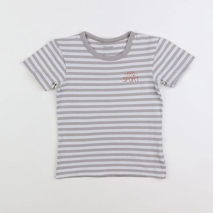 Vertbaudet - tee-shirt gris - 6 ans