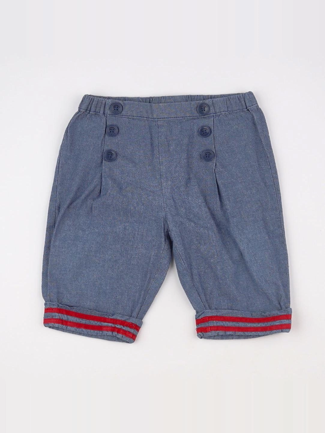 Jacadi - pantacourt bleu - 18 mois