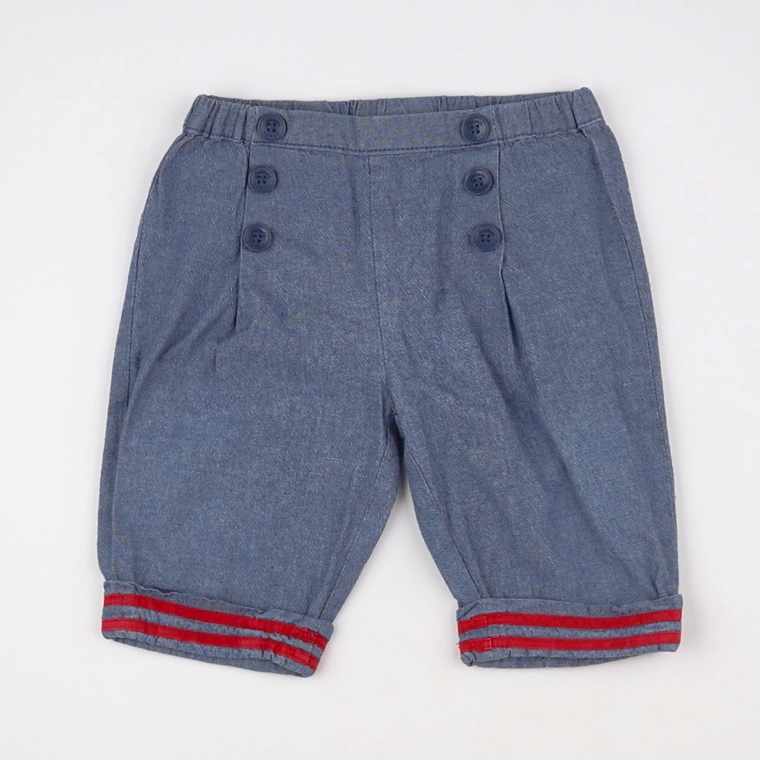 Jacadi - pantacourt bleu - 18 mois