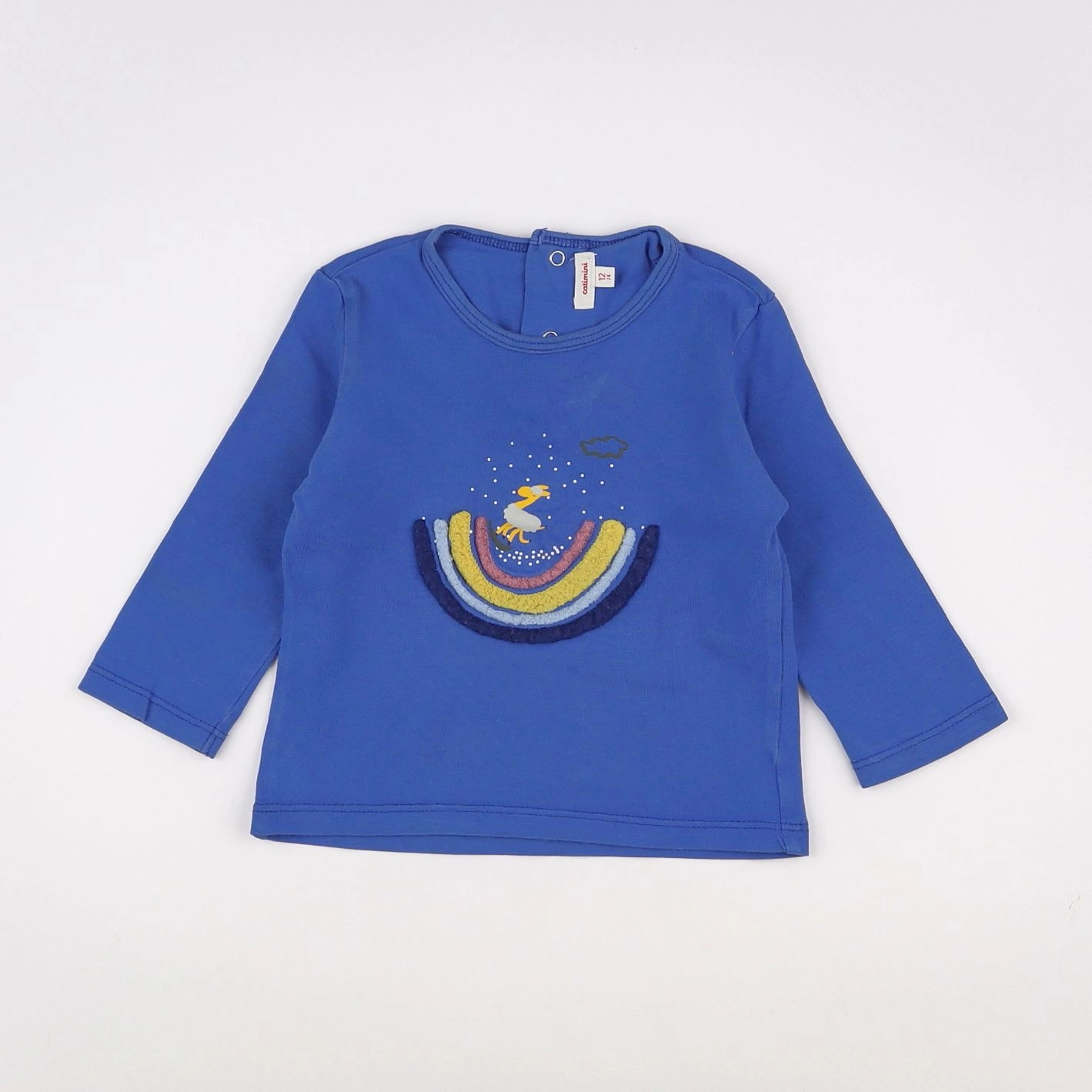 Catimini - tee-shirt bleu - 12 mois