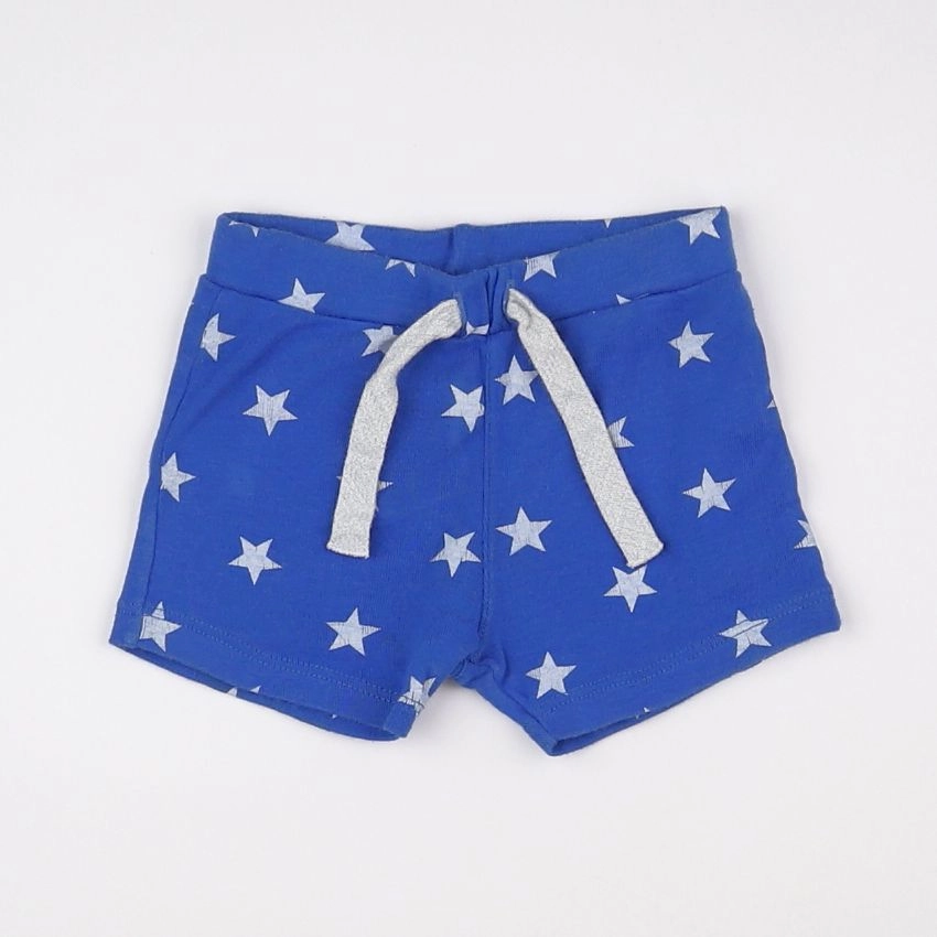 Petit Bateau - short bleu - 3 mois