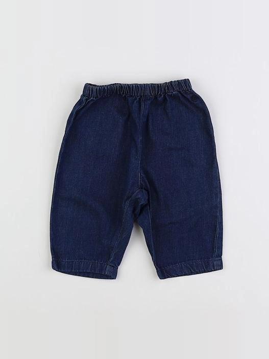 Petit Bateau - pantalon bleu - 6 mois