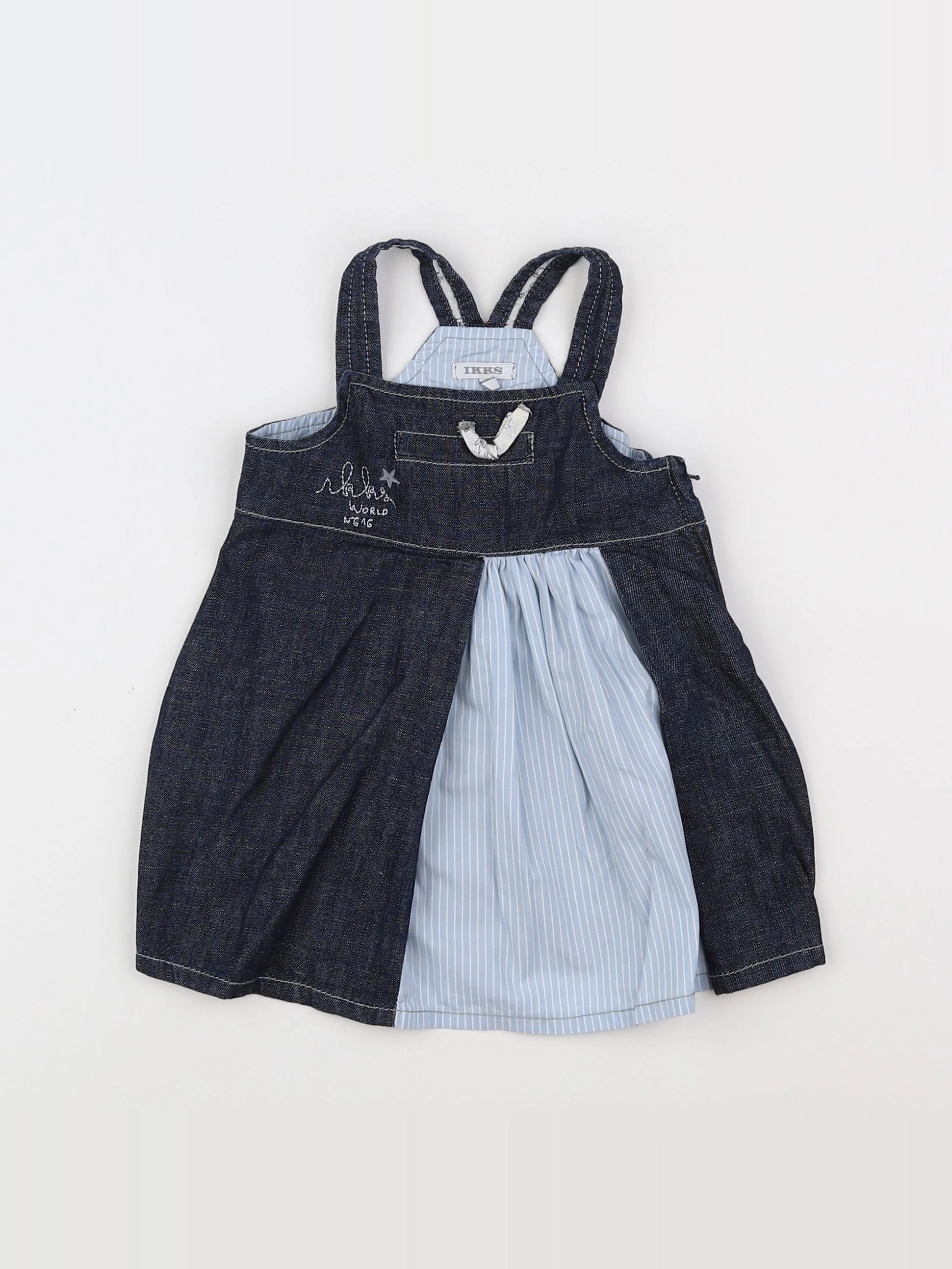 IKKS - robe bleu - 6 mois