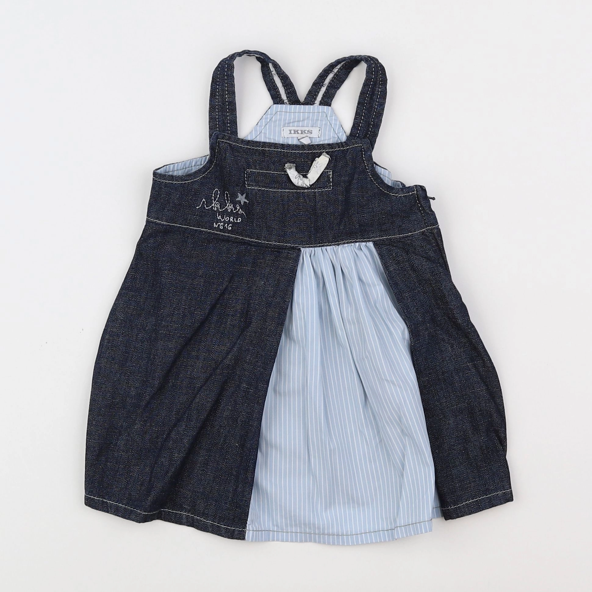 IKKS - robe bleu - 6 mois