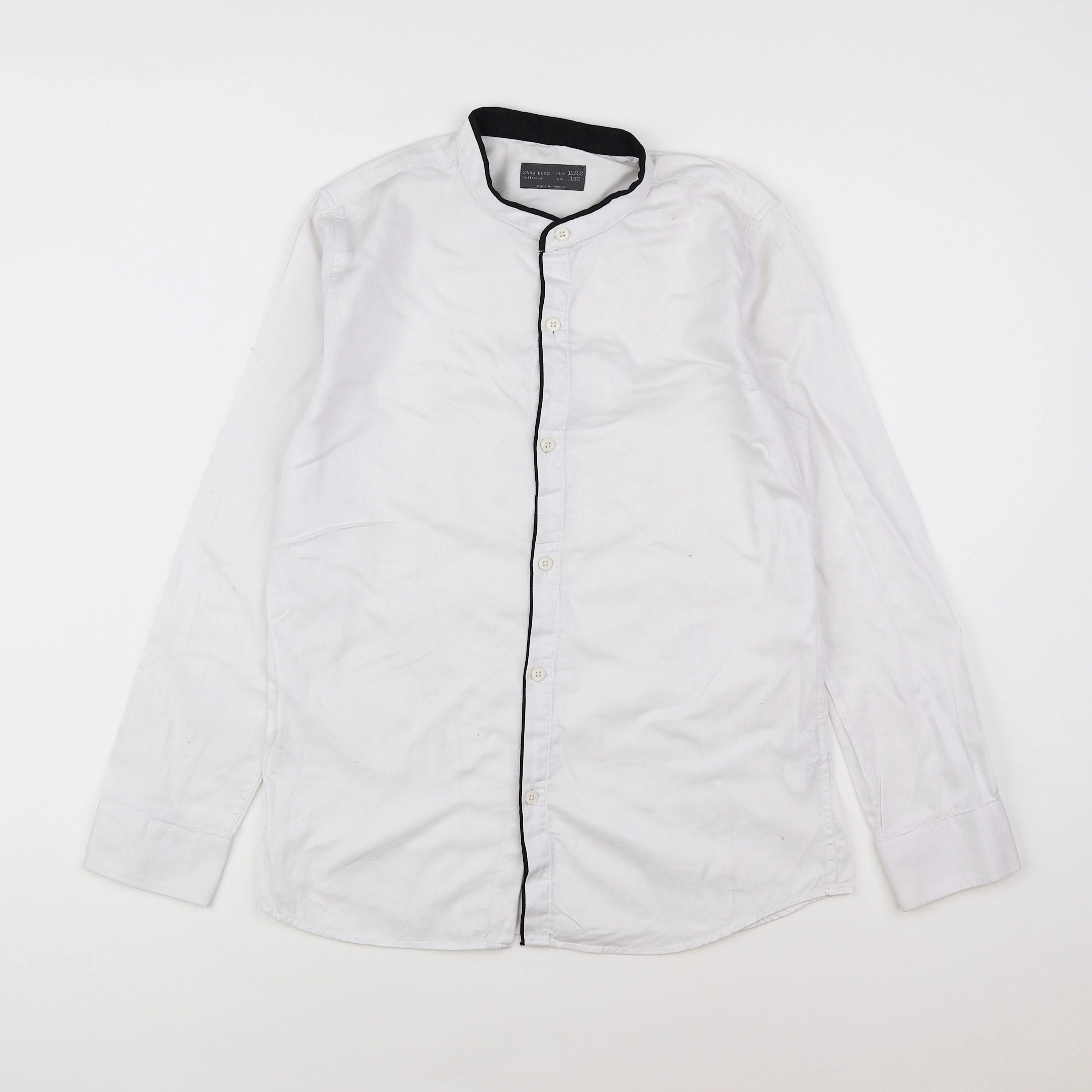 Zara - chemise blanc, noir - 11/12 ans