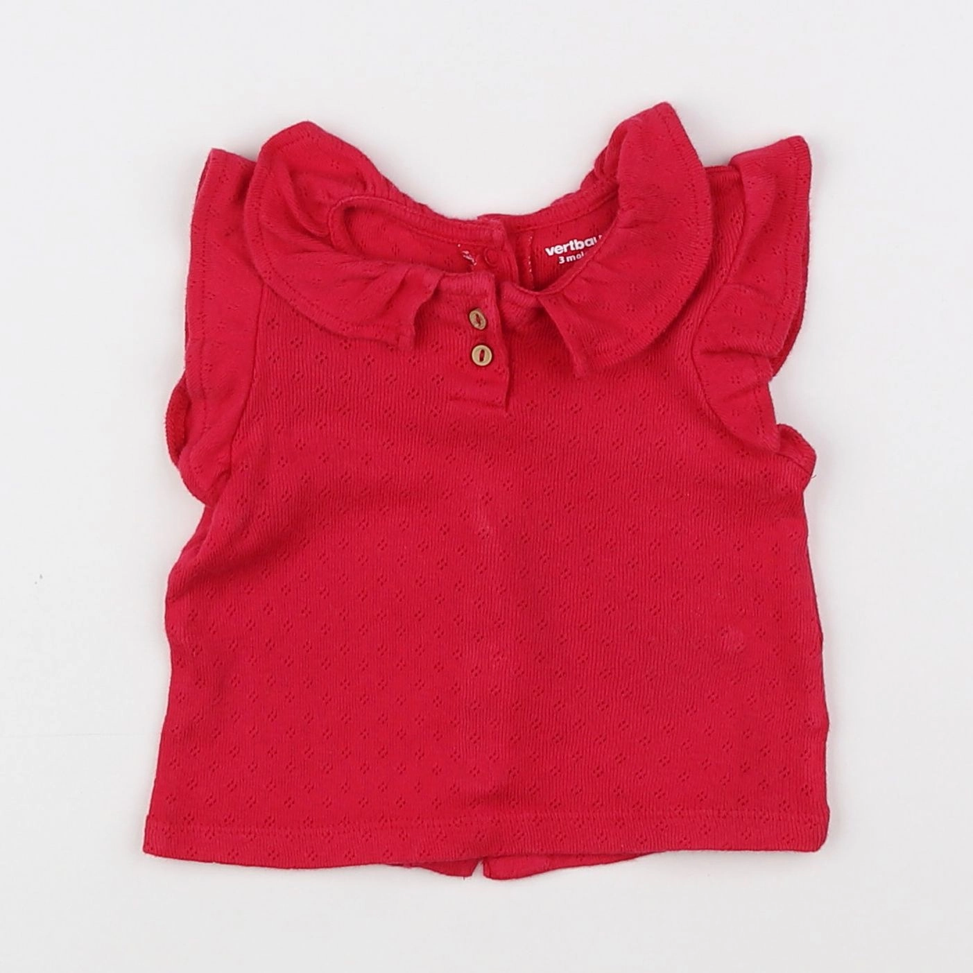 Vertbaudet - tee-shirt rose - 3 mois