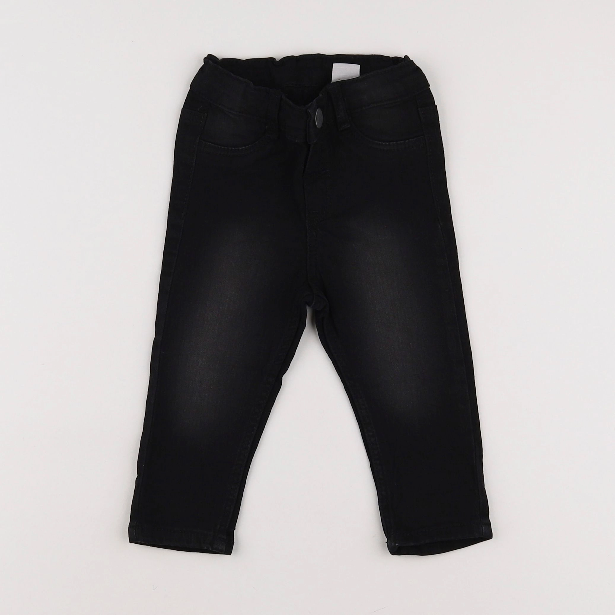 H&M - jegging noir - 6/9 mois