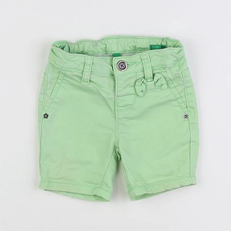 Benetton - short vert - 12 mois