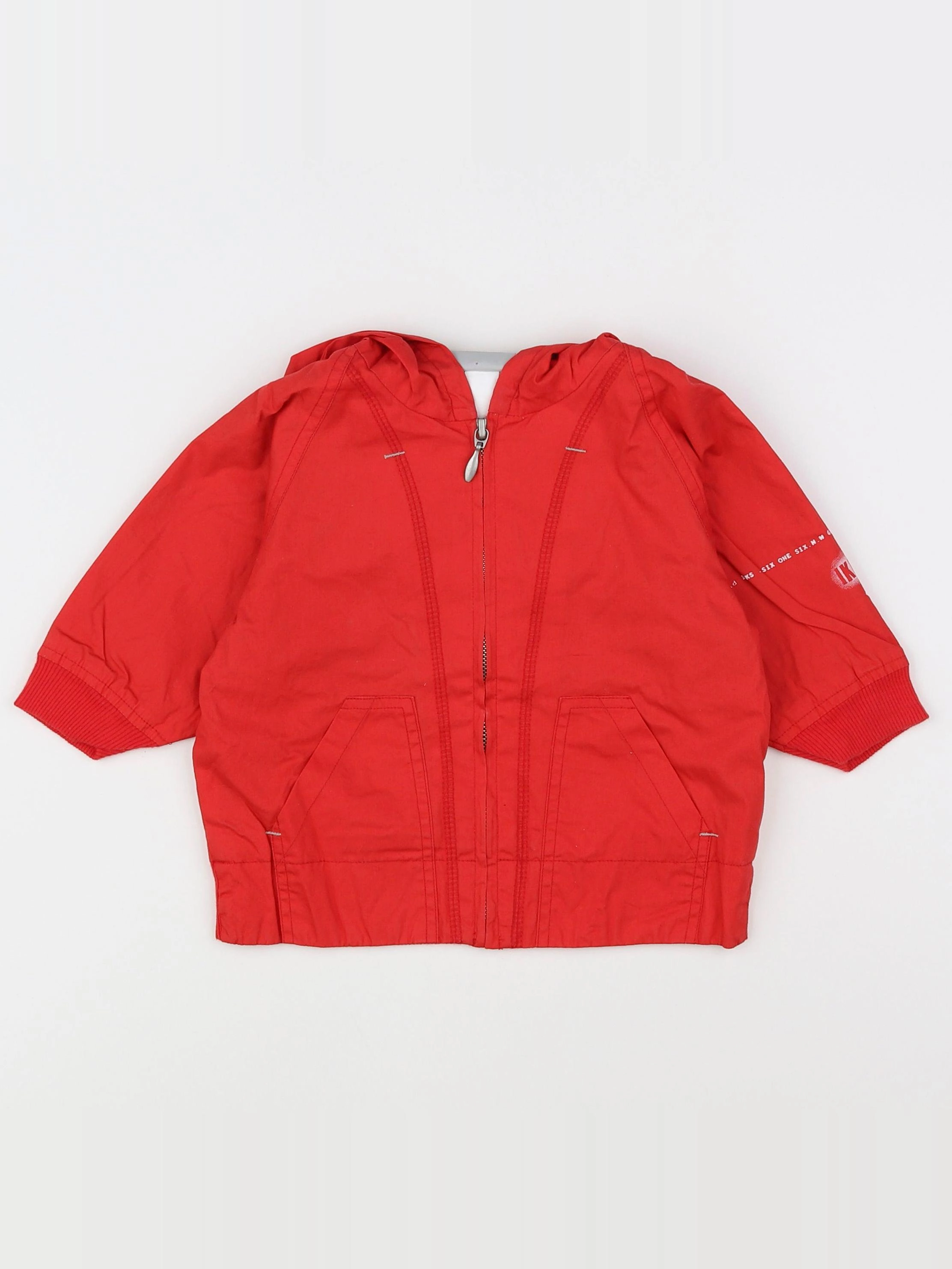 IKKS - parka rouge - 6 mois