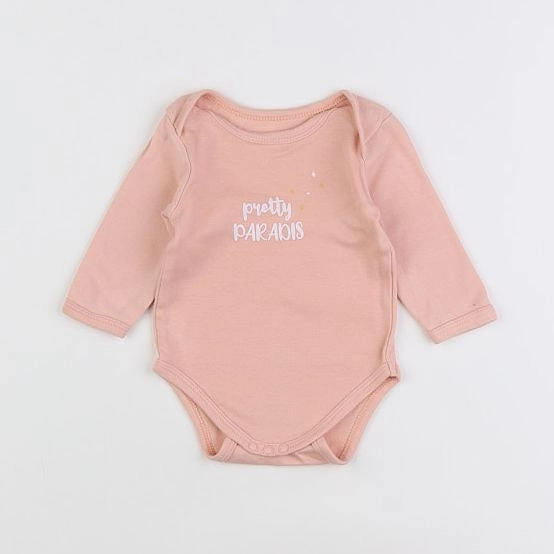 Vertbaudet - body rose - 3 mois