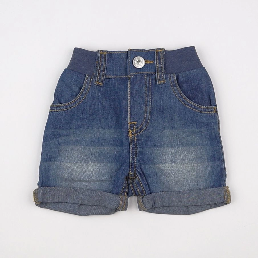 H&M - short bleu - 1/3 mois