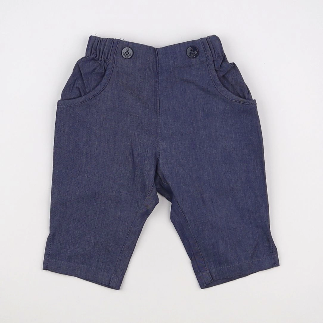 Jacadi - pantalon bleu - 6 mois