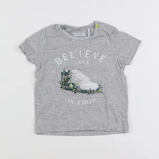 IKKS - tee-shirt gris - 12 mois