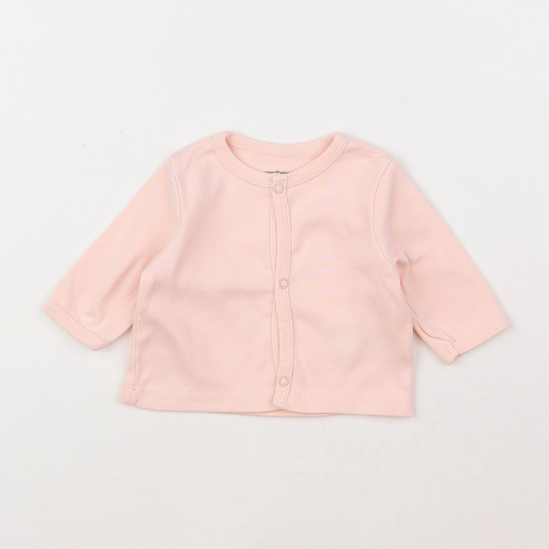 Vertbaudet - gilet rose - 1 mois