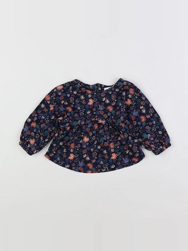 Tape à l'oeil - tee-shirt bleu, rose - 3 mois