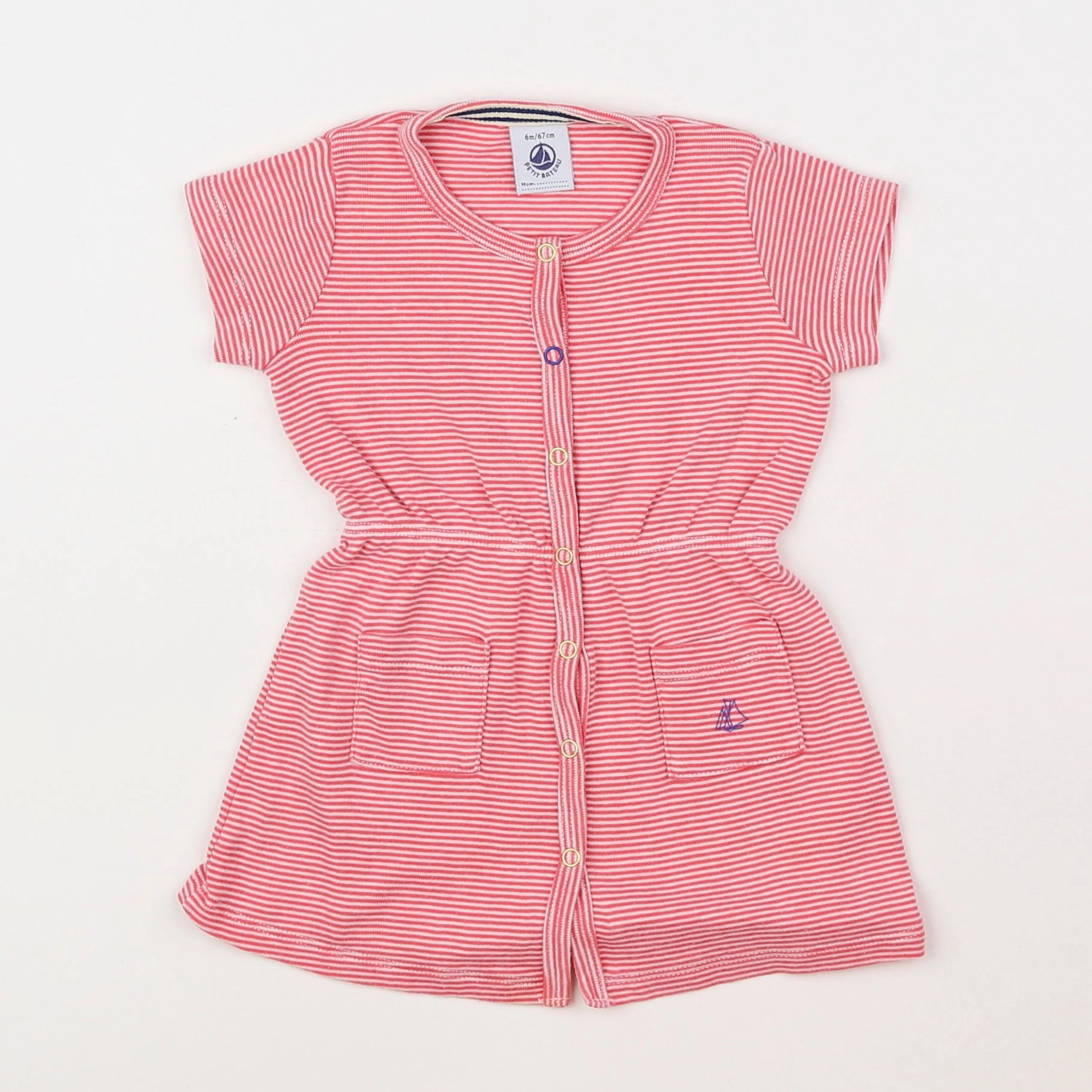 Petit Bateau - robe rose - 6 mois