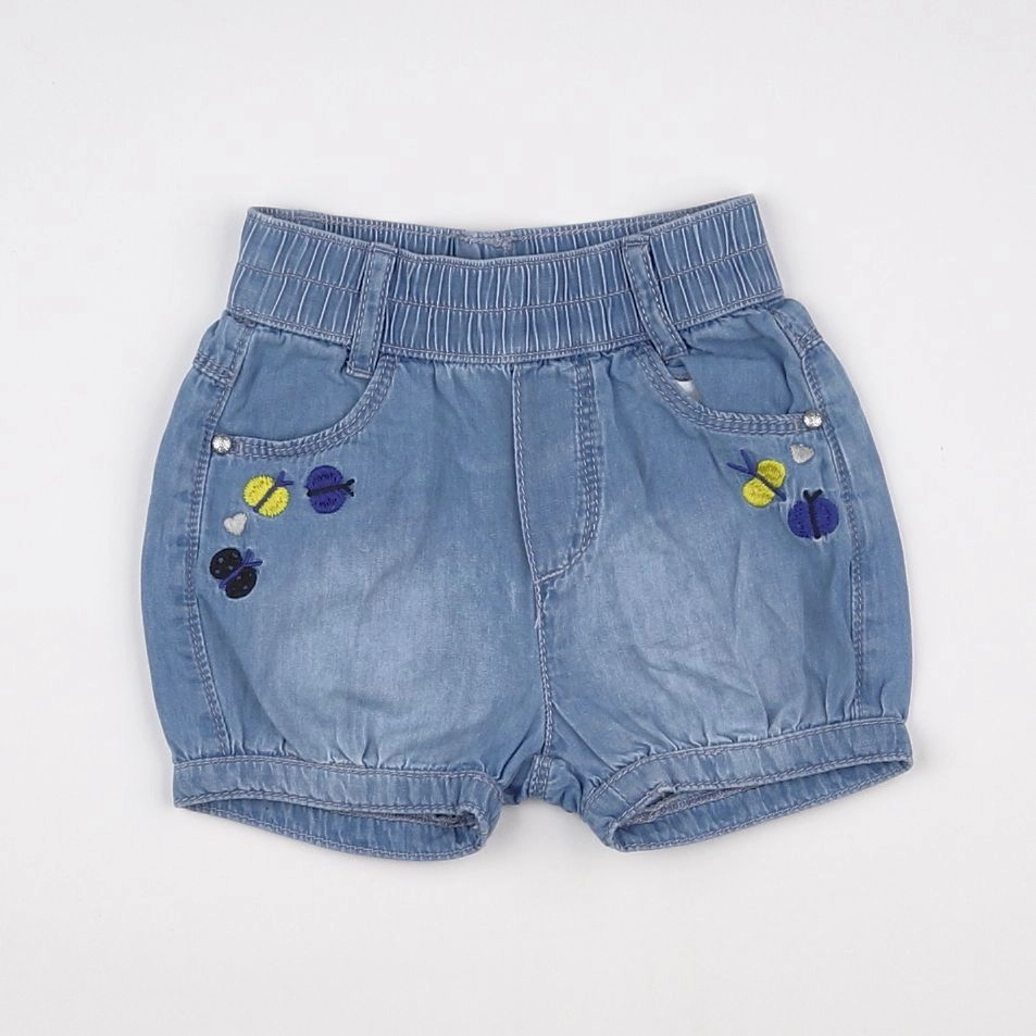 Catimini - short bleu - 6 mois