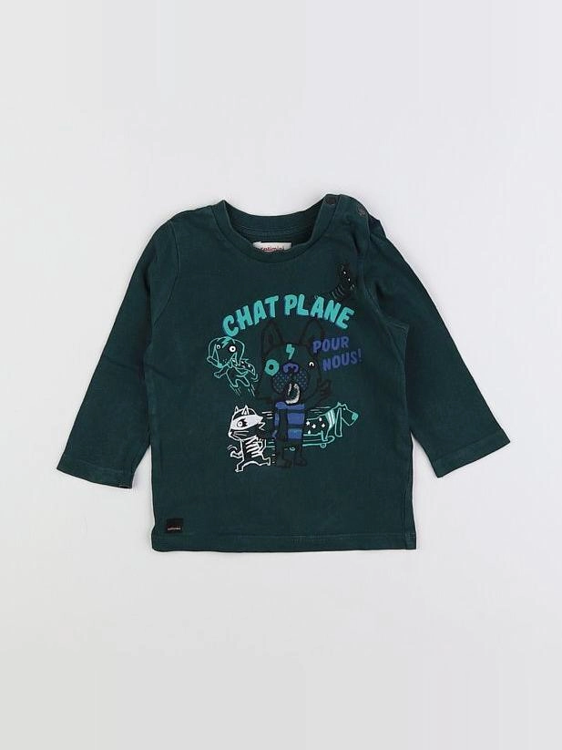 Catimini - tee-shirt vert - 9 mois
