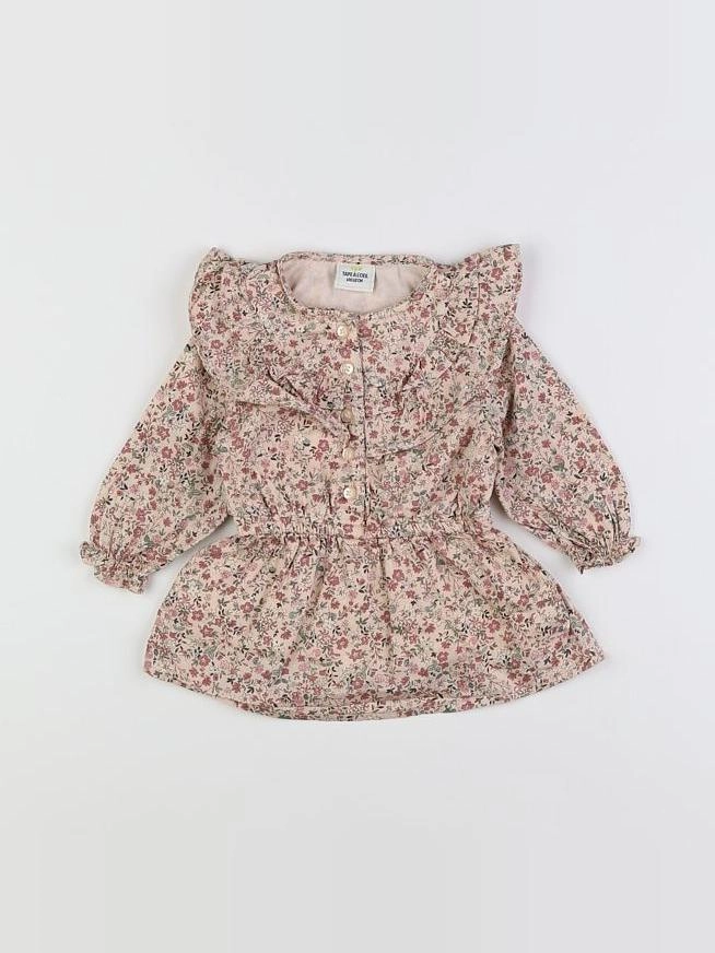 Tape à l'oeil - robe rose - 6 mois