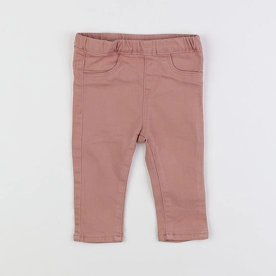 H&M - jegging rose - 3/6 mois