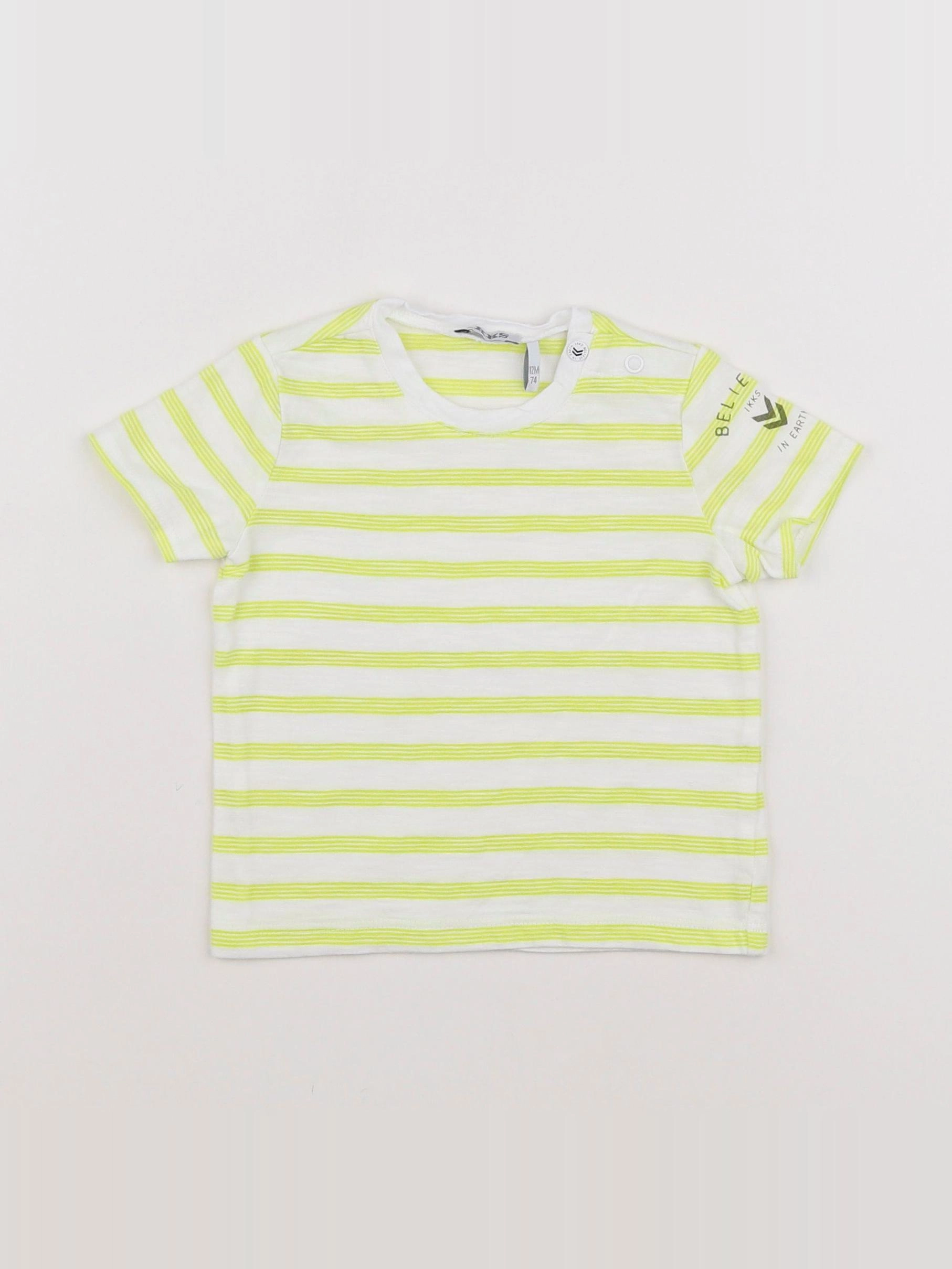 IKKS - tee-shirt jaune - 12 mois