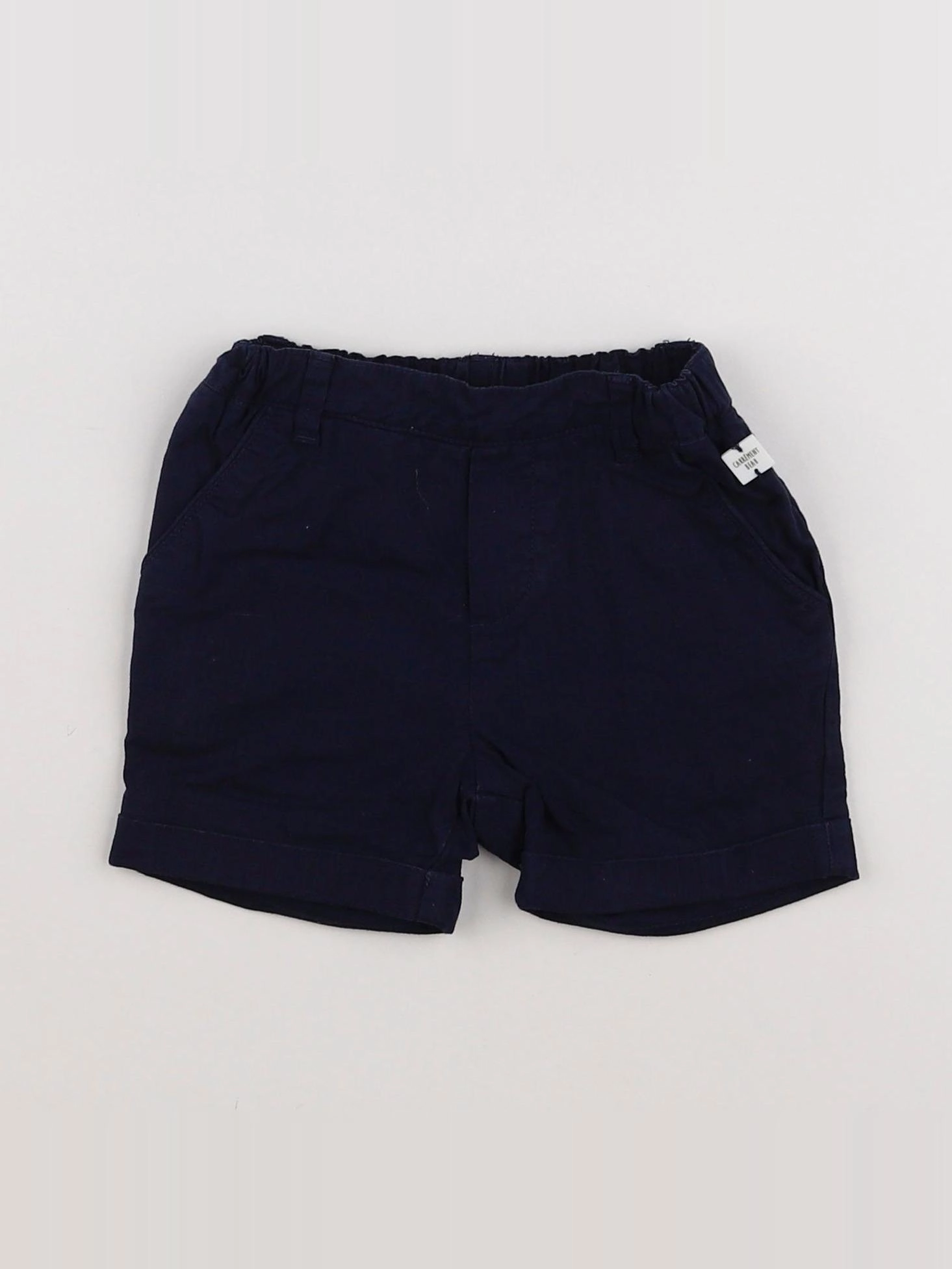 Carrément Beau - short bleu - 12 mois