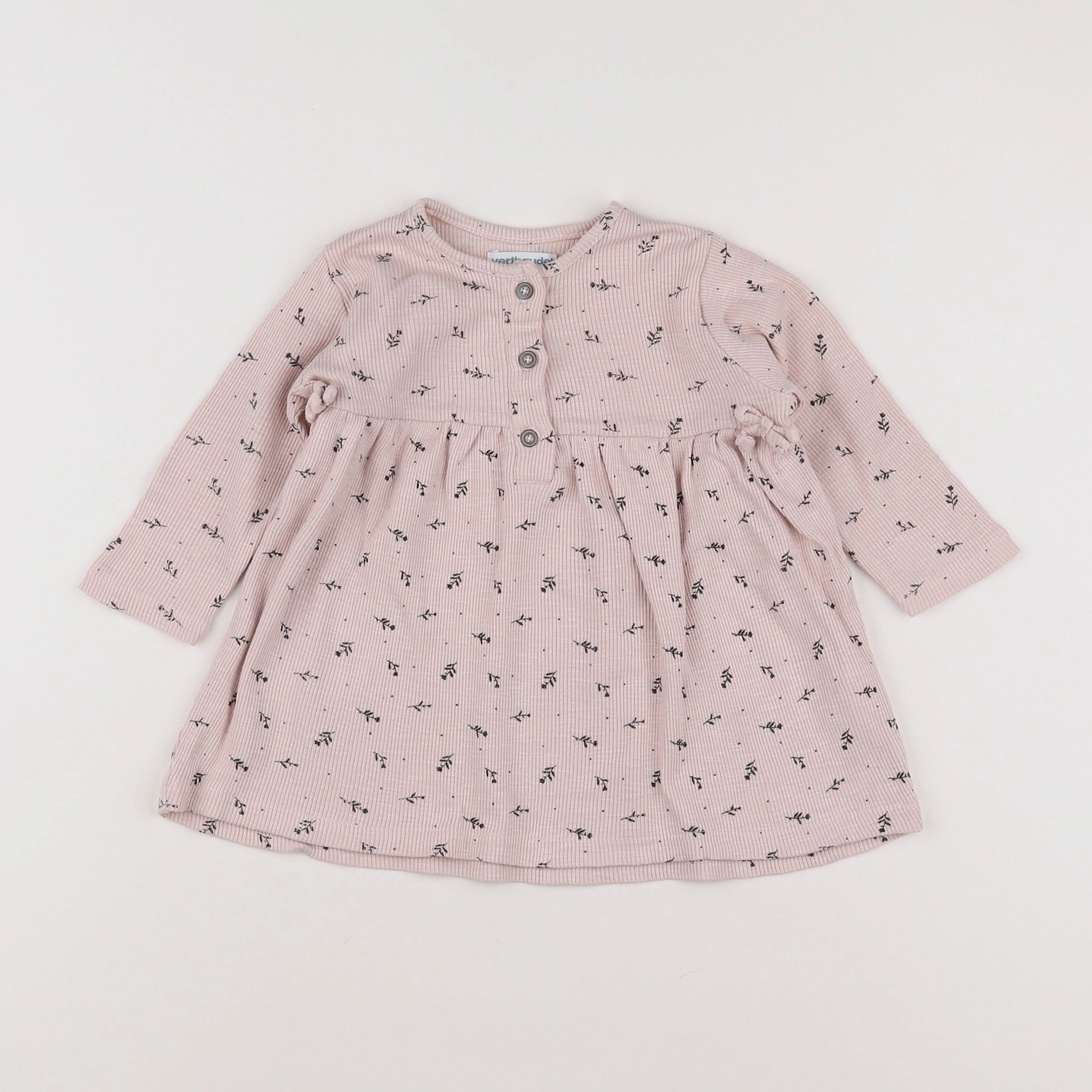 Vertbaudet - robe rose - 12 mois