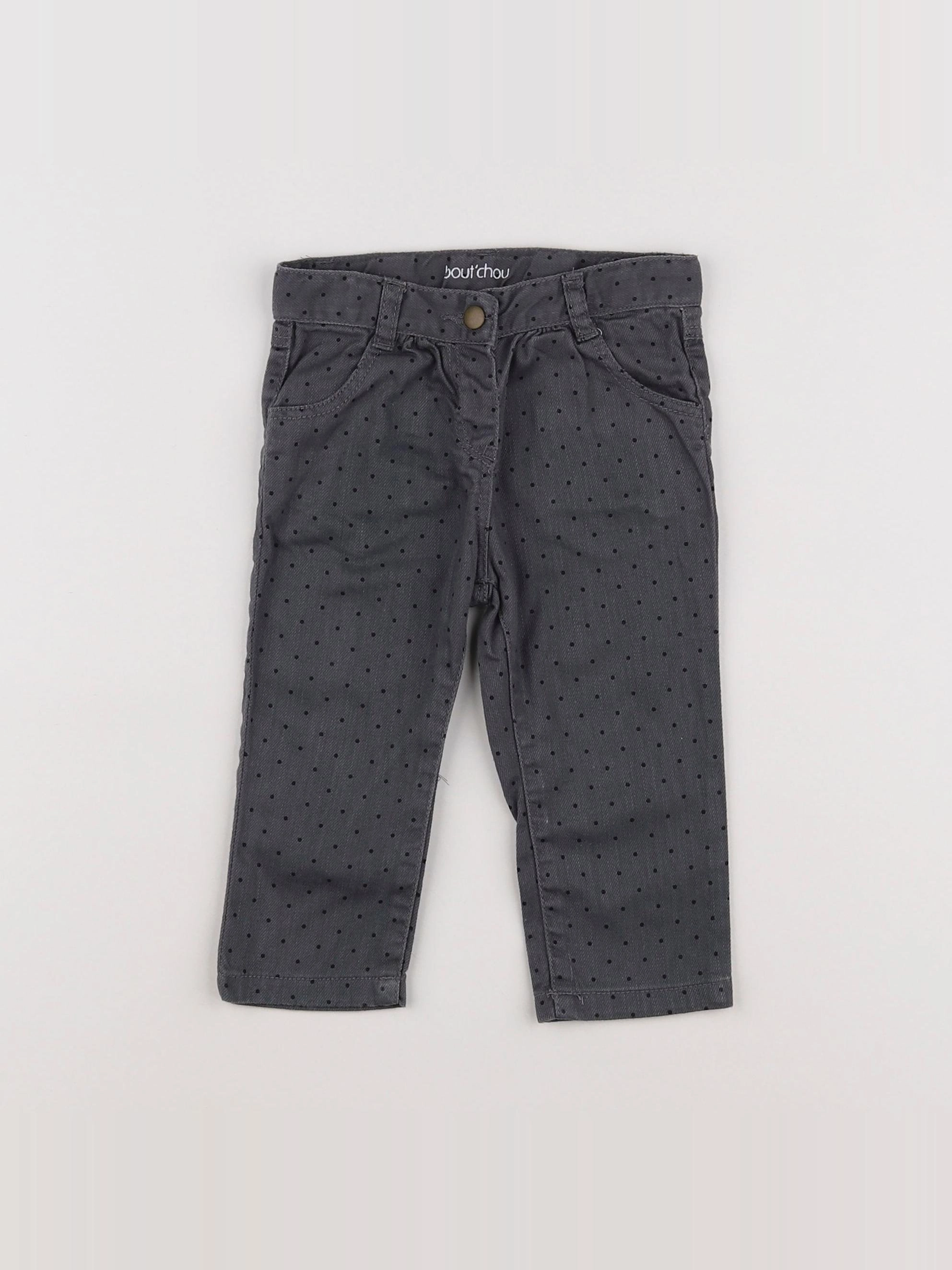 Boutchou - pantalon gris - 9 mois
