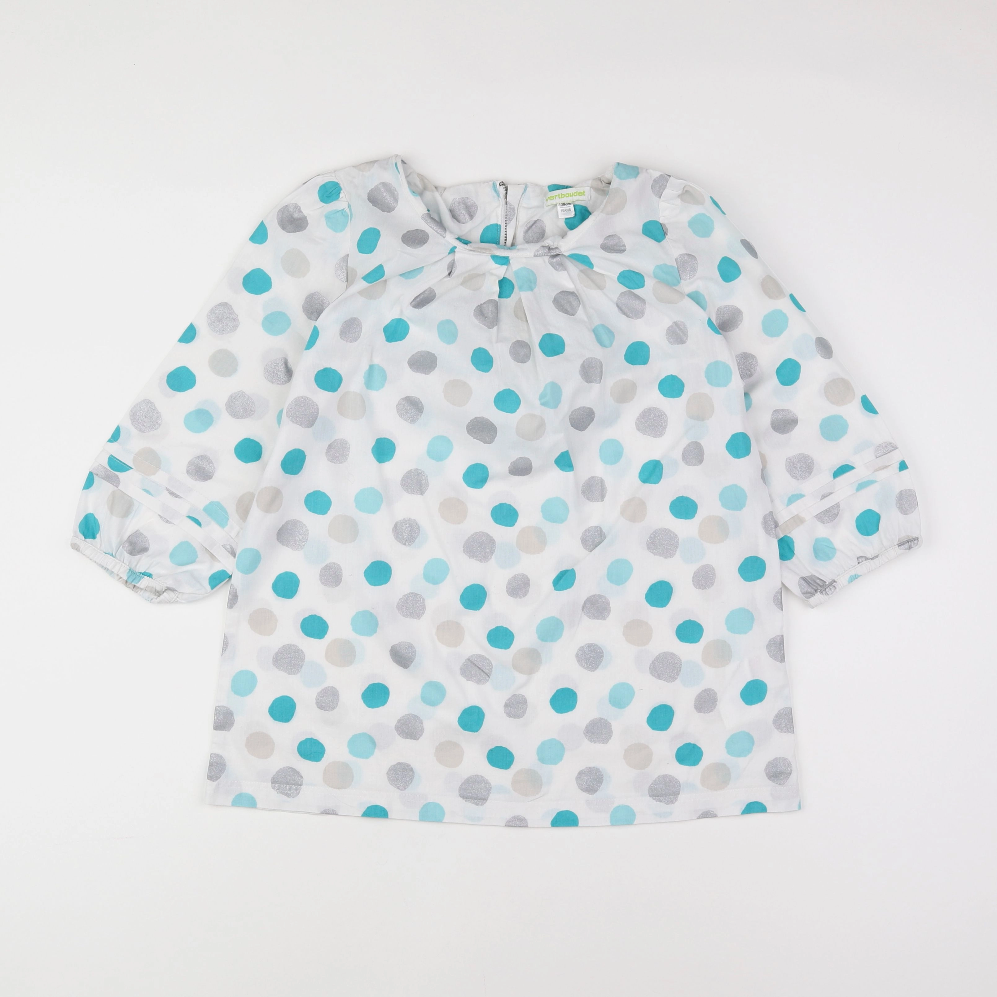 Vertbaudet - blouse bleu - 10 ans