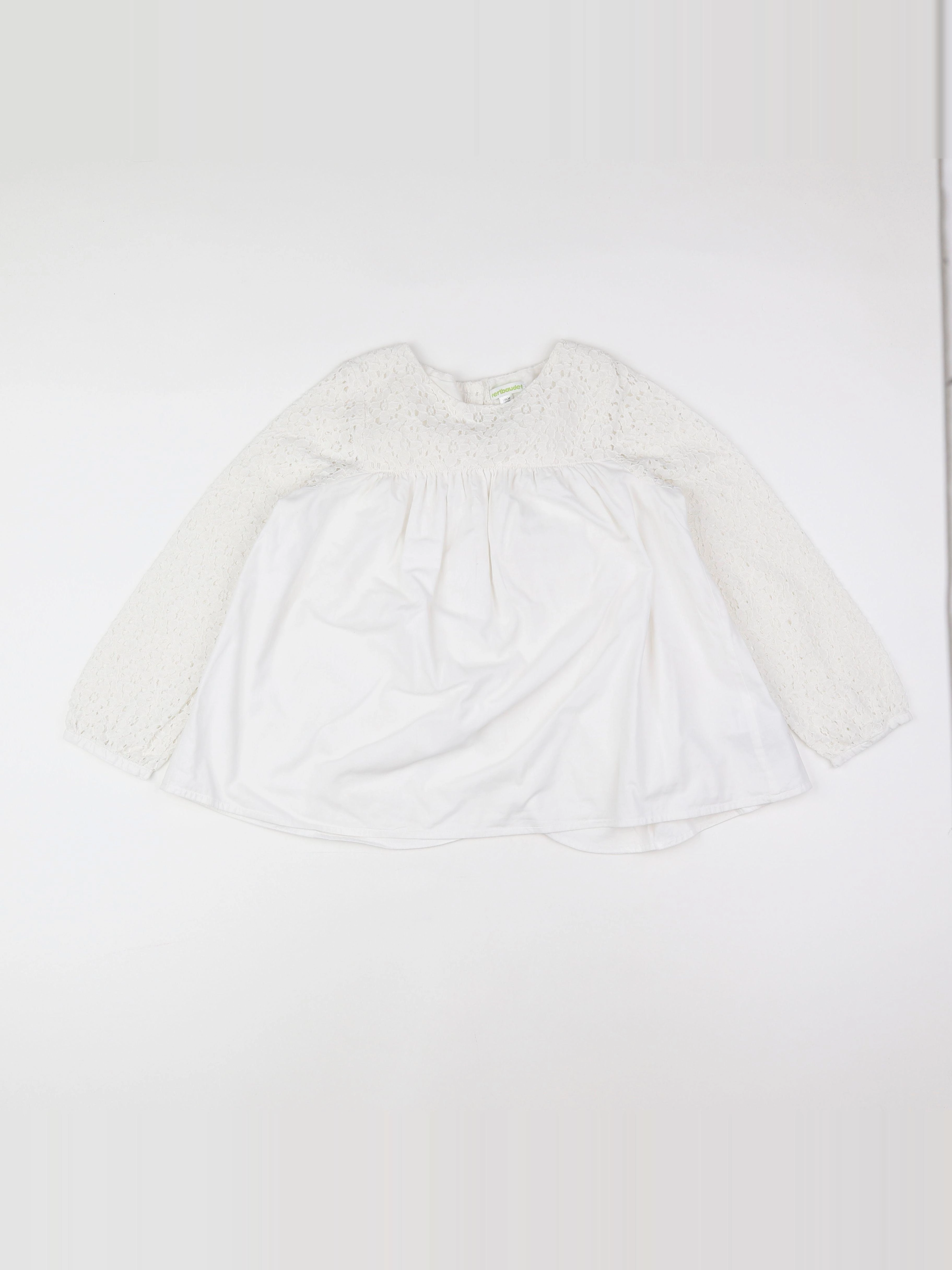 Vertbaudet - blouse blanc - 10 ans